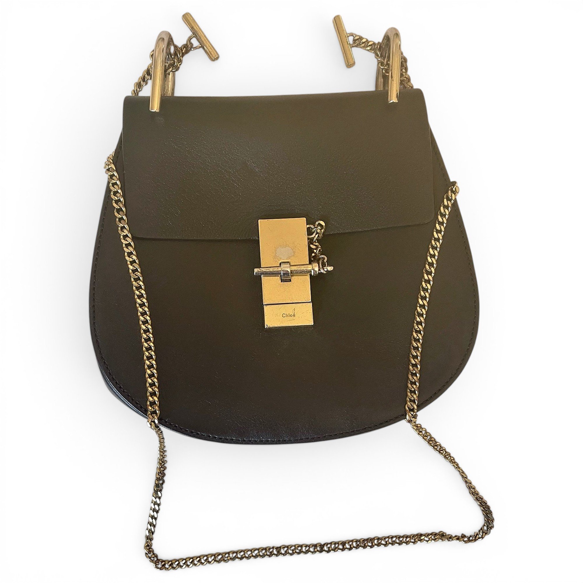 Drew leather crossbody bag