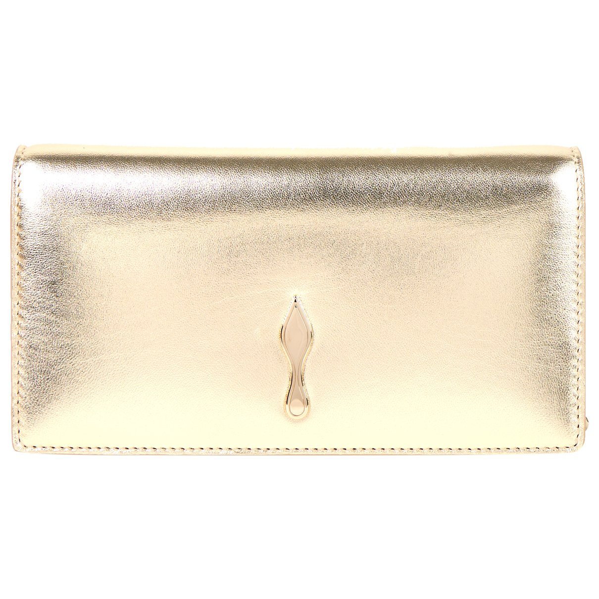 Leather clutch bag