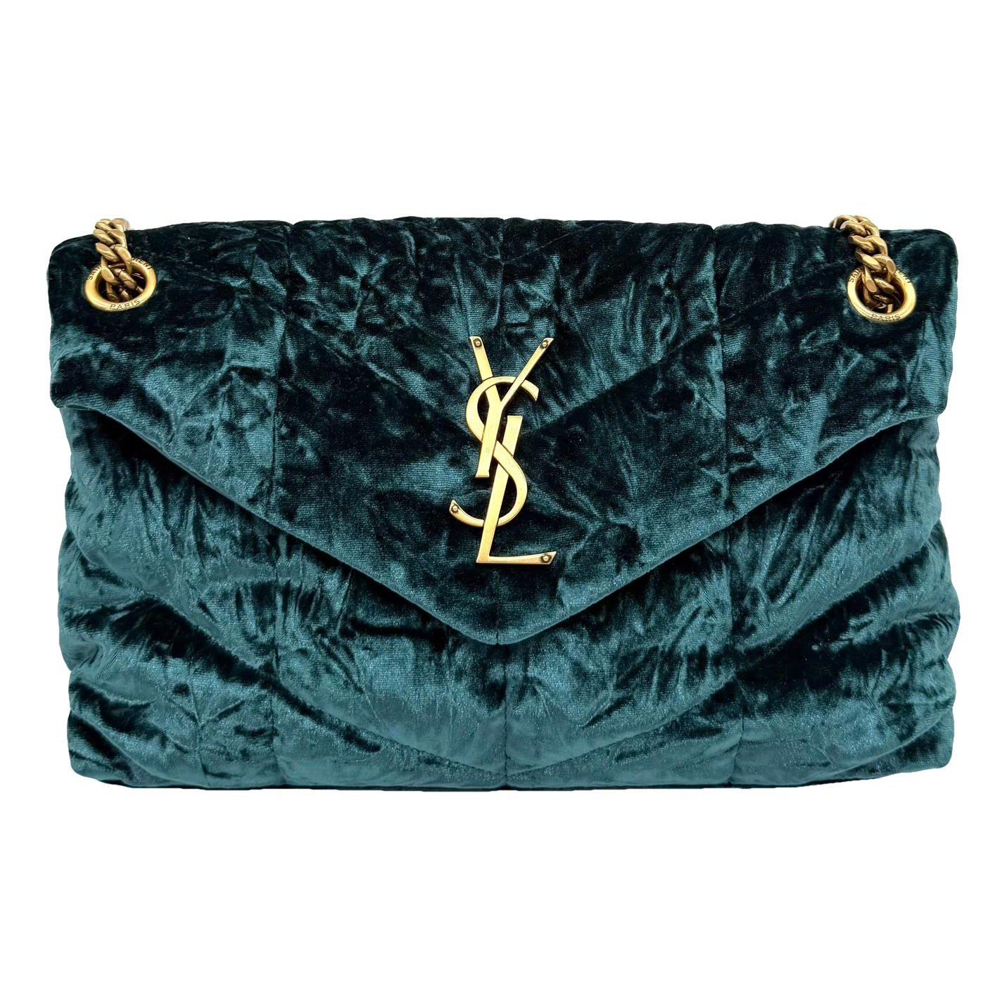 Loulou Puffer velvet crossbody bag