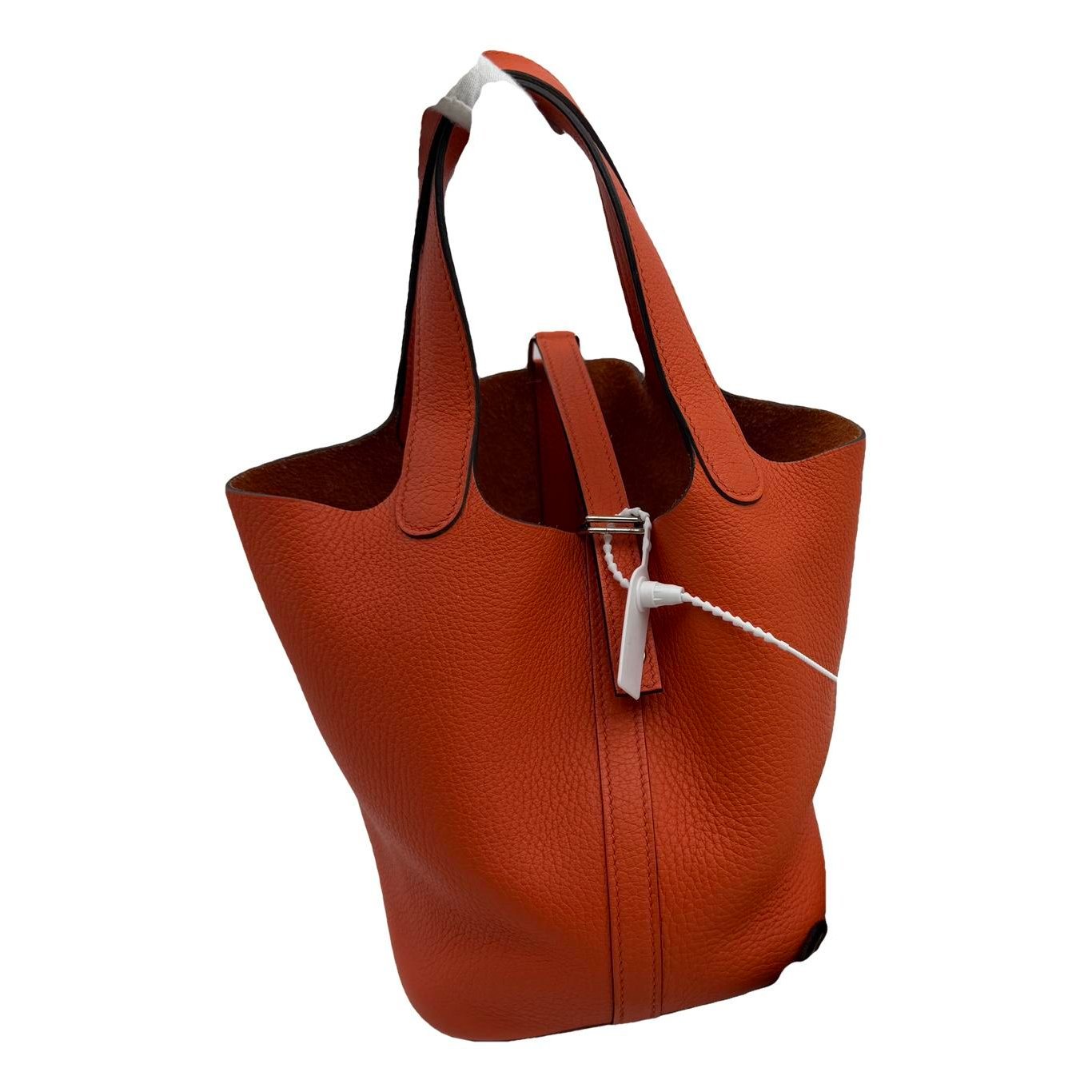 Picotin leather tote