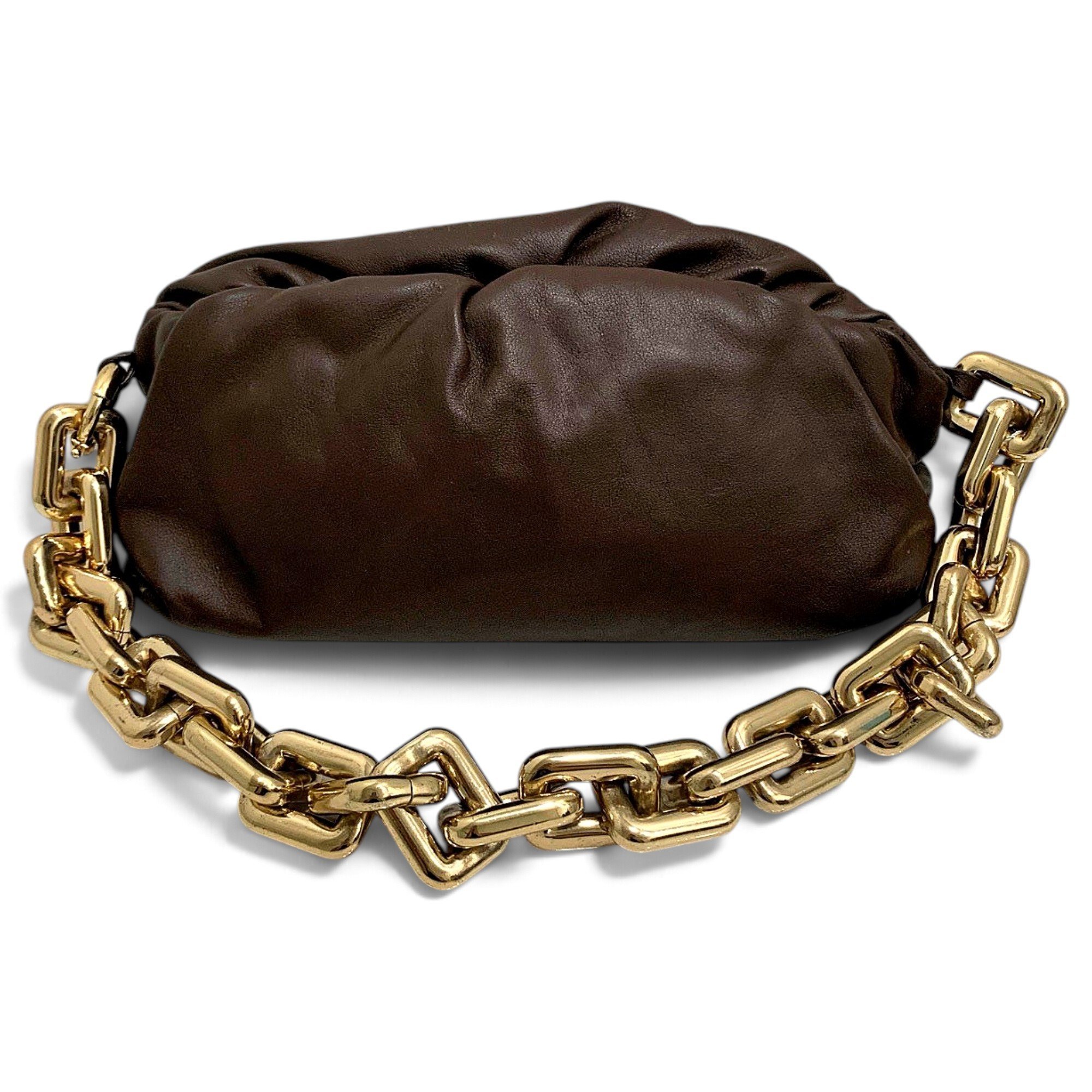 Chain Pouch leather handbag