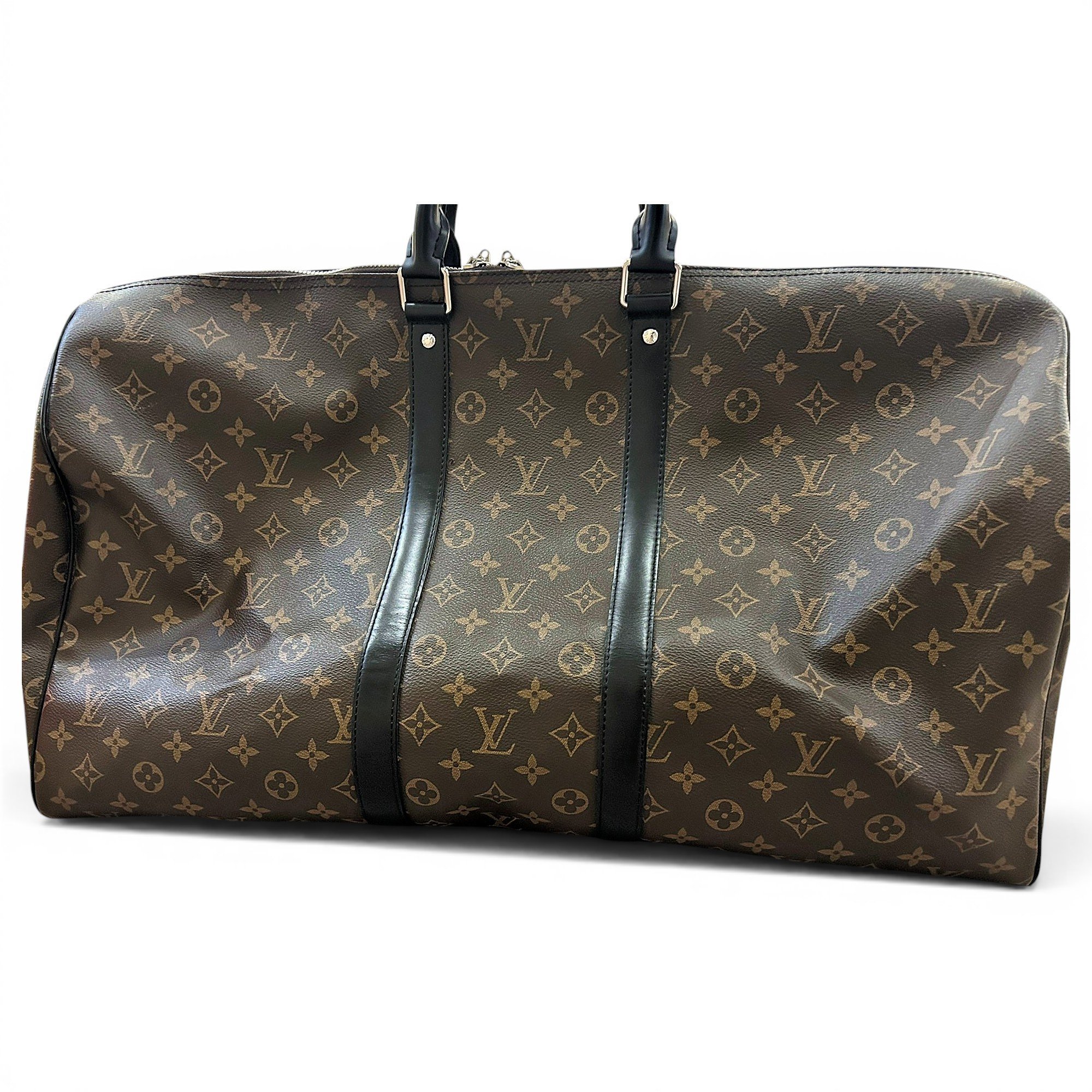 Keepall leather travel bag
