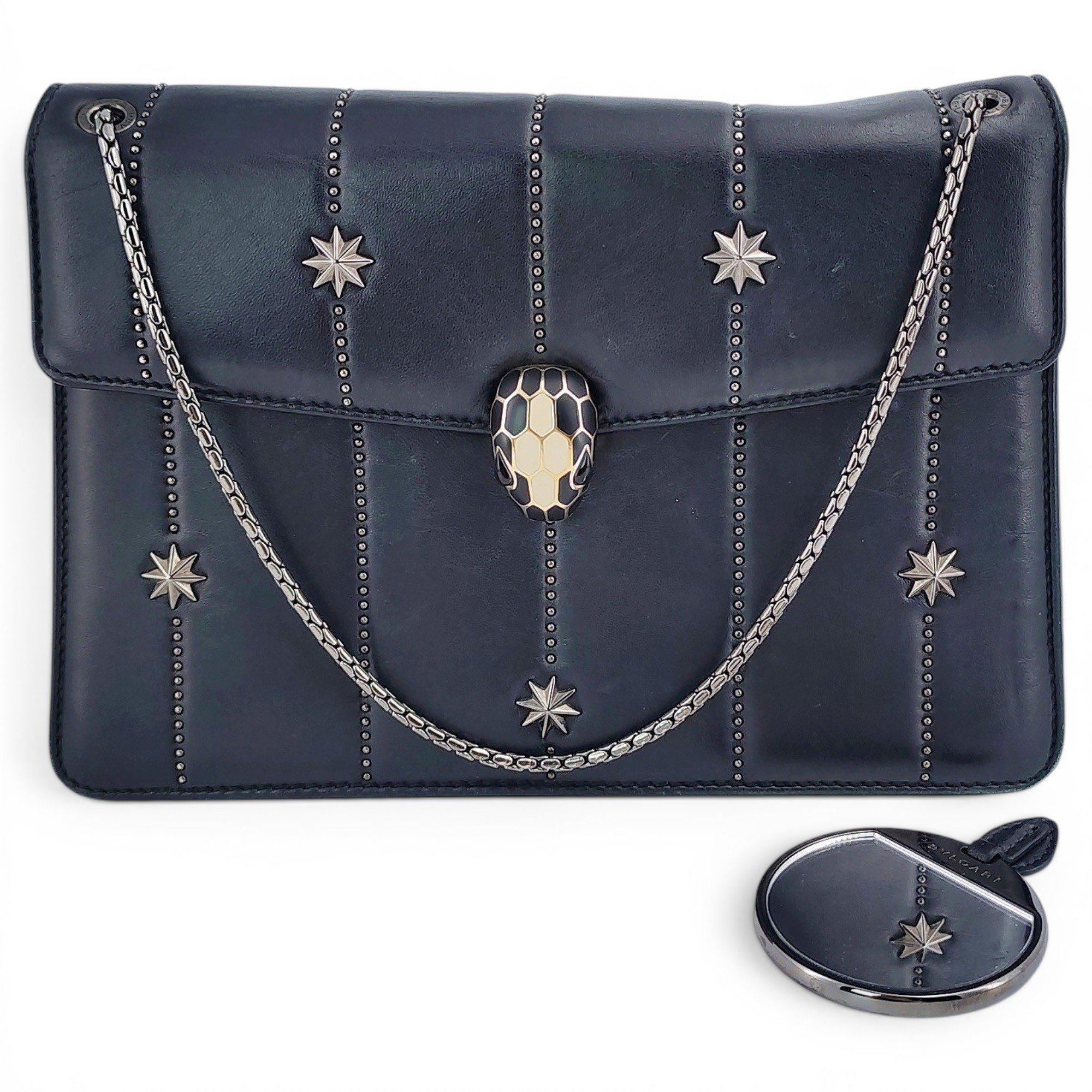 Serpenti leather handbag