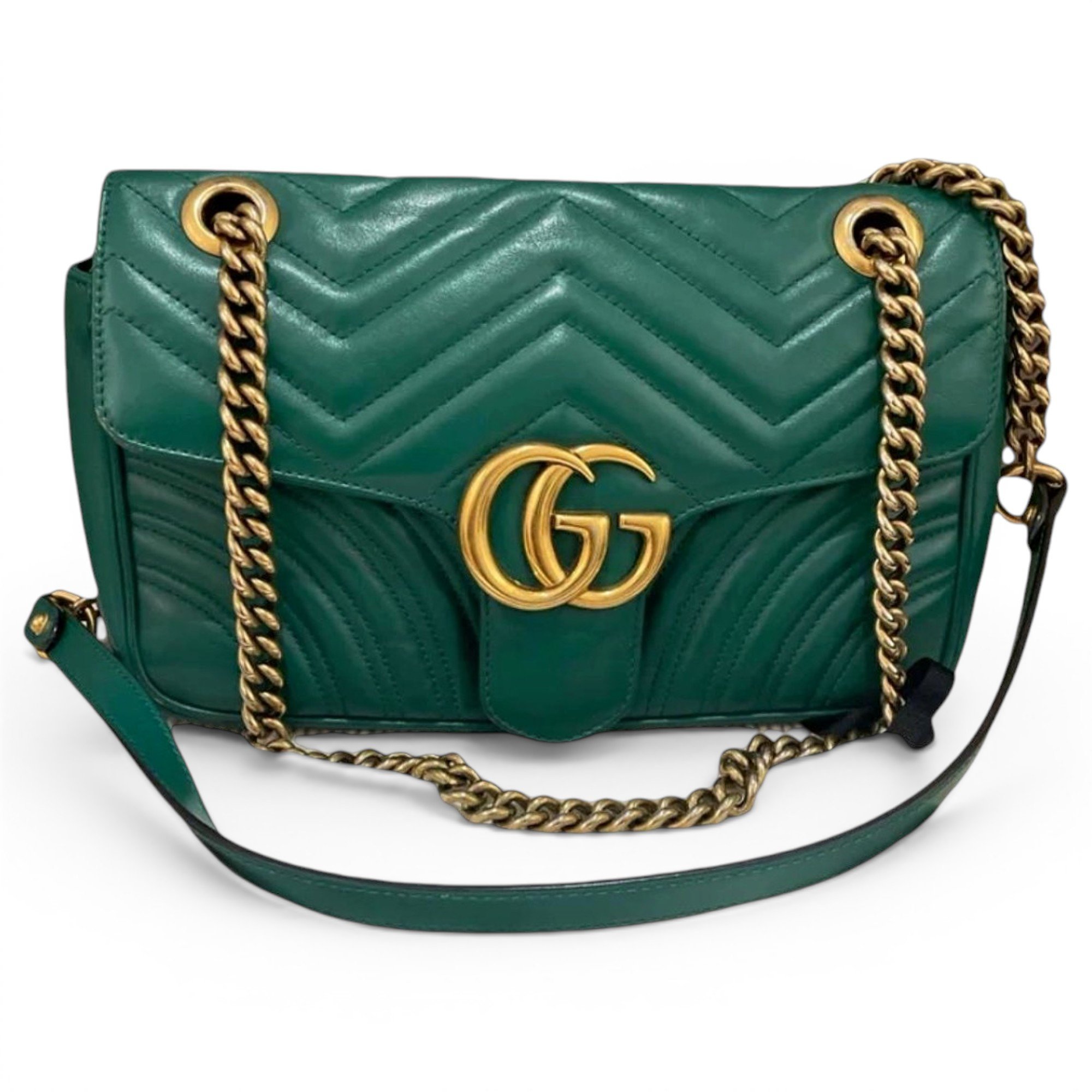 GG Marmont Flap leather crossbody bag