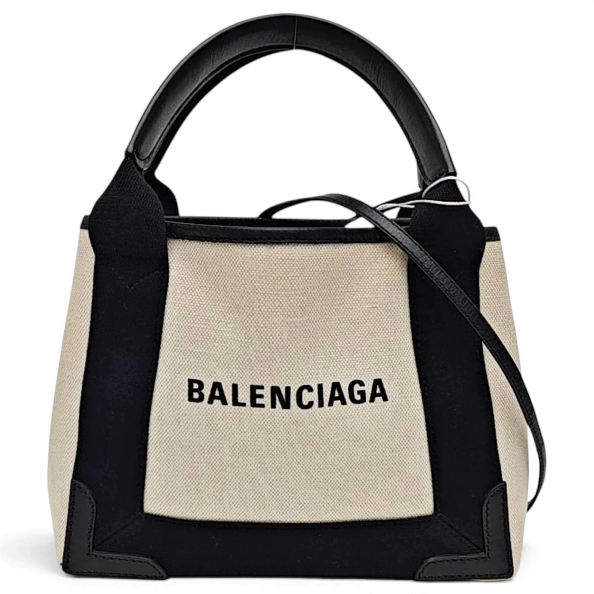 Navy cabas cloth tote