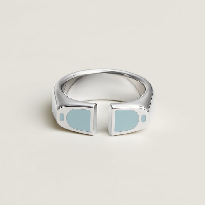 Bleu Lin Etrier Ring