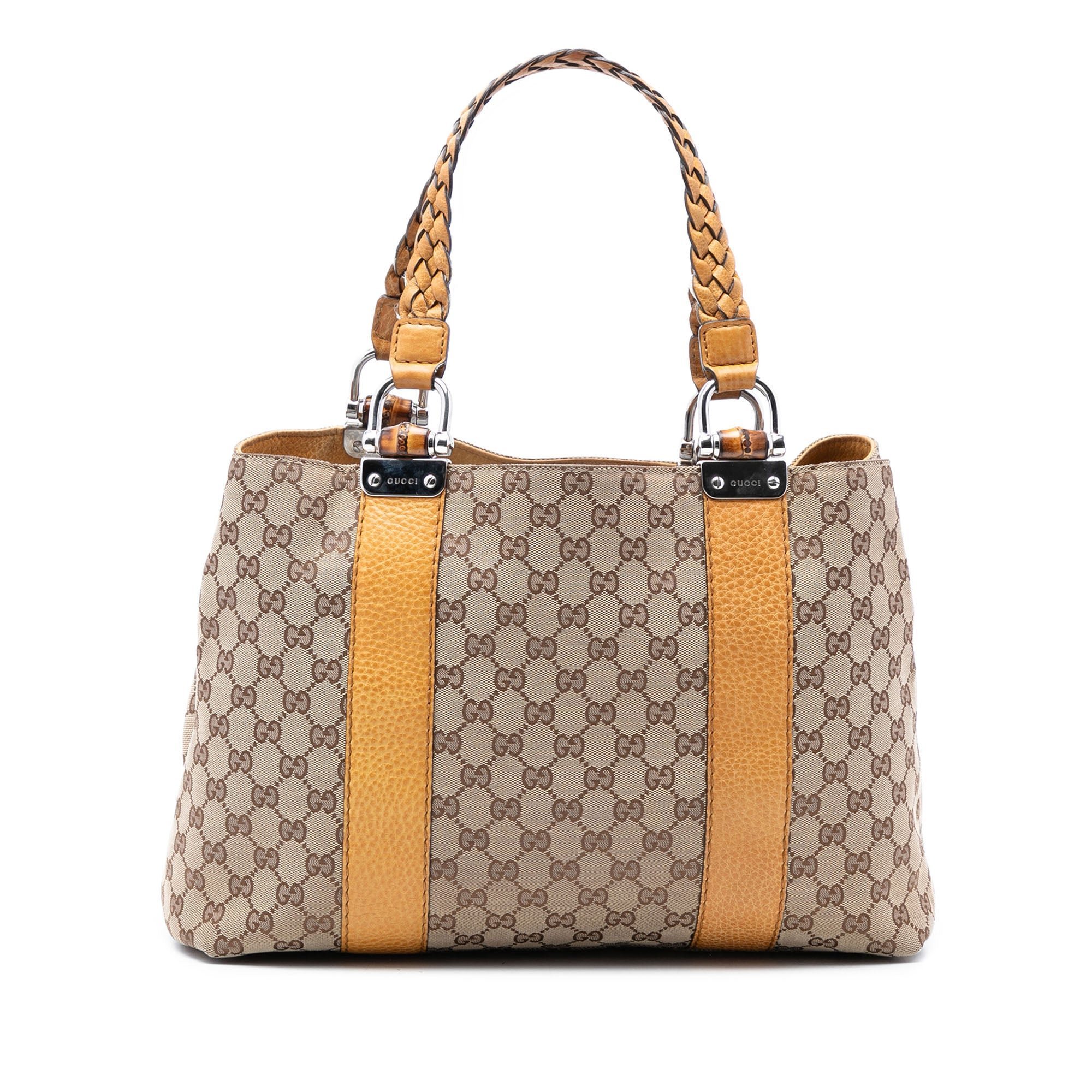 Bamboo leather handbag