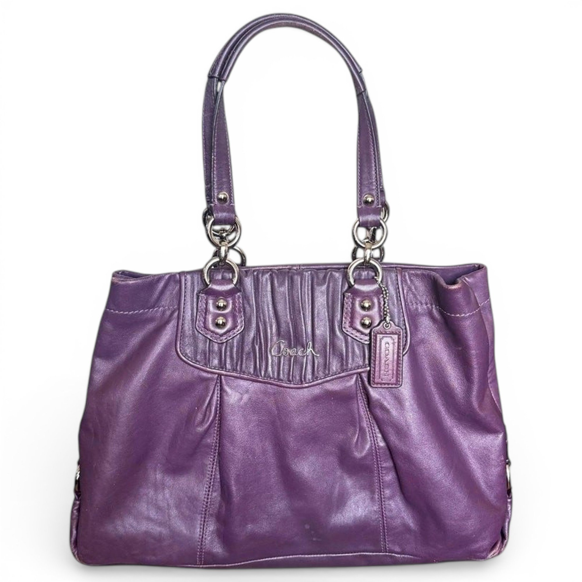 Leather tote