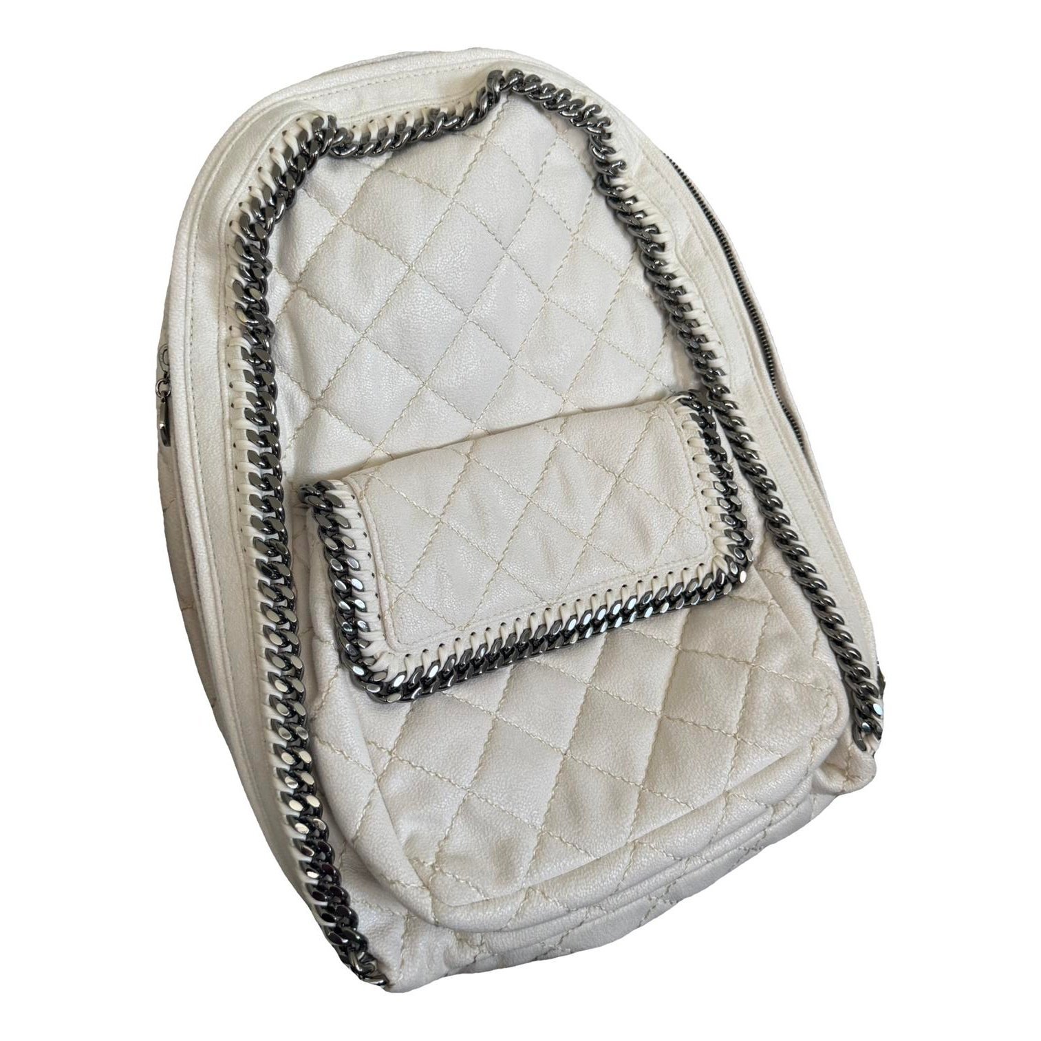 Patent leather backpack