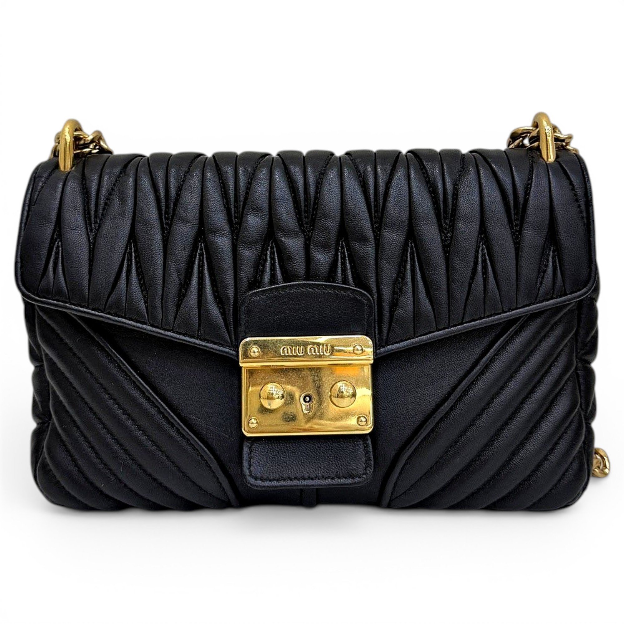Miu Confidential leather handbag
