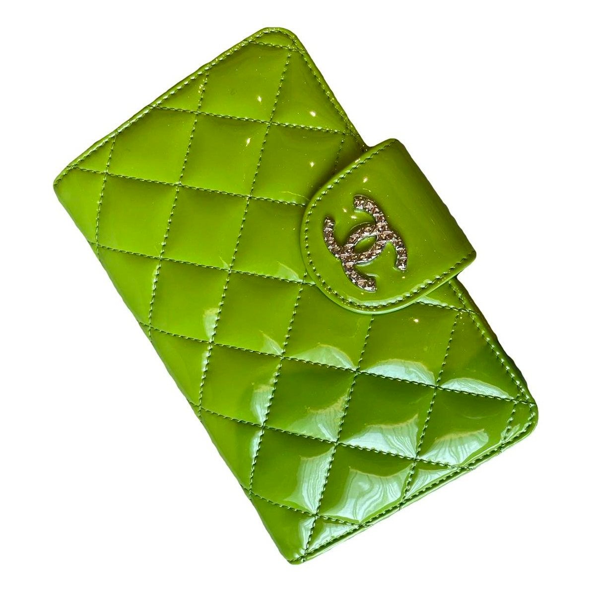 Patent leather clutch bag