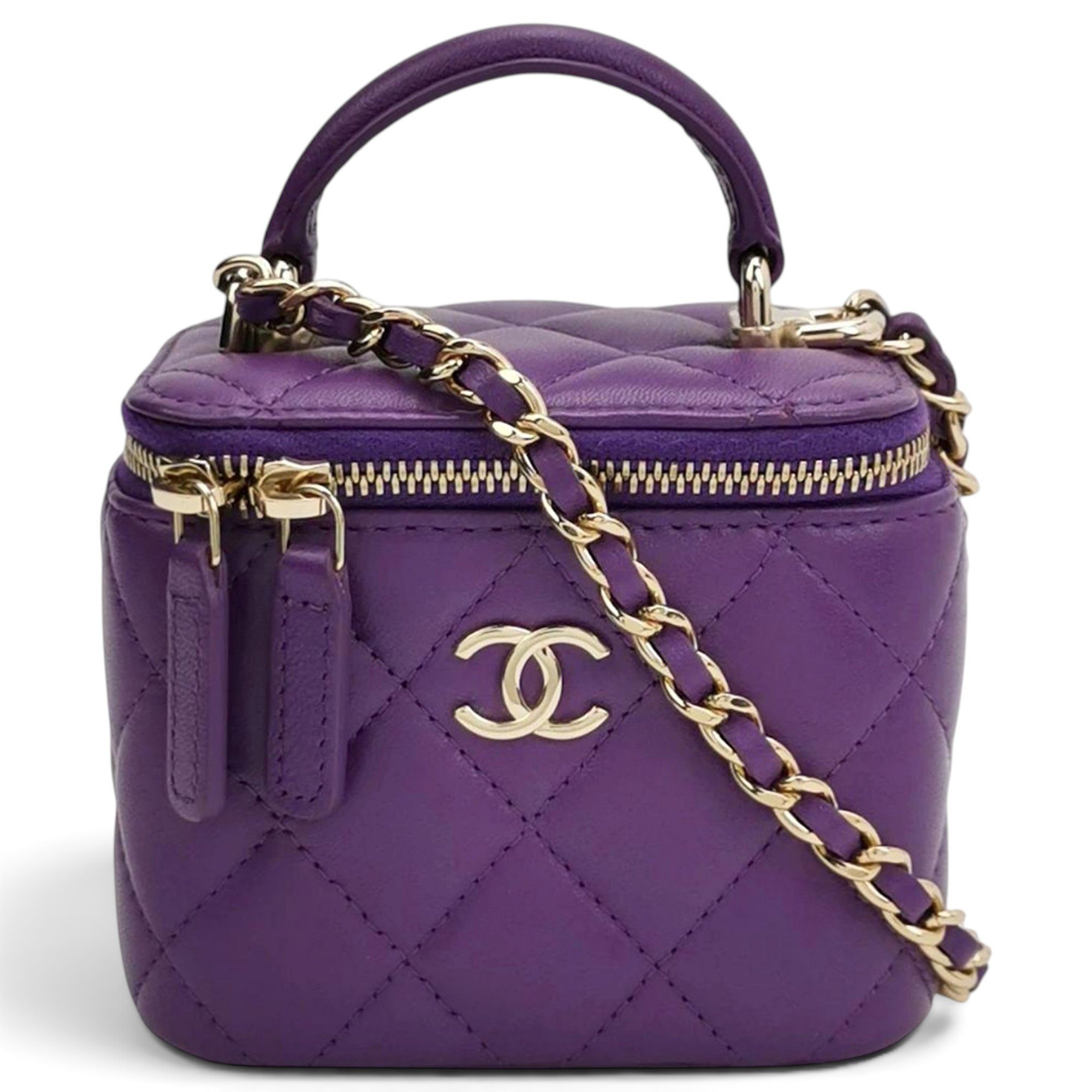 Trendy CC Vanity leather handbag
