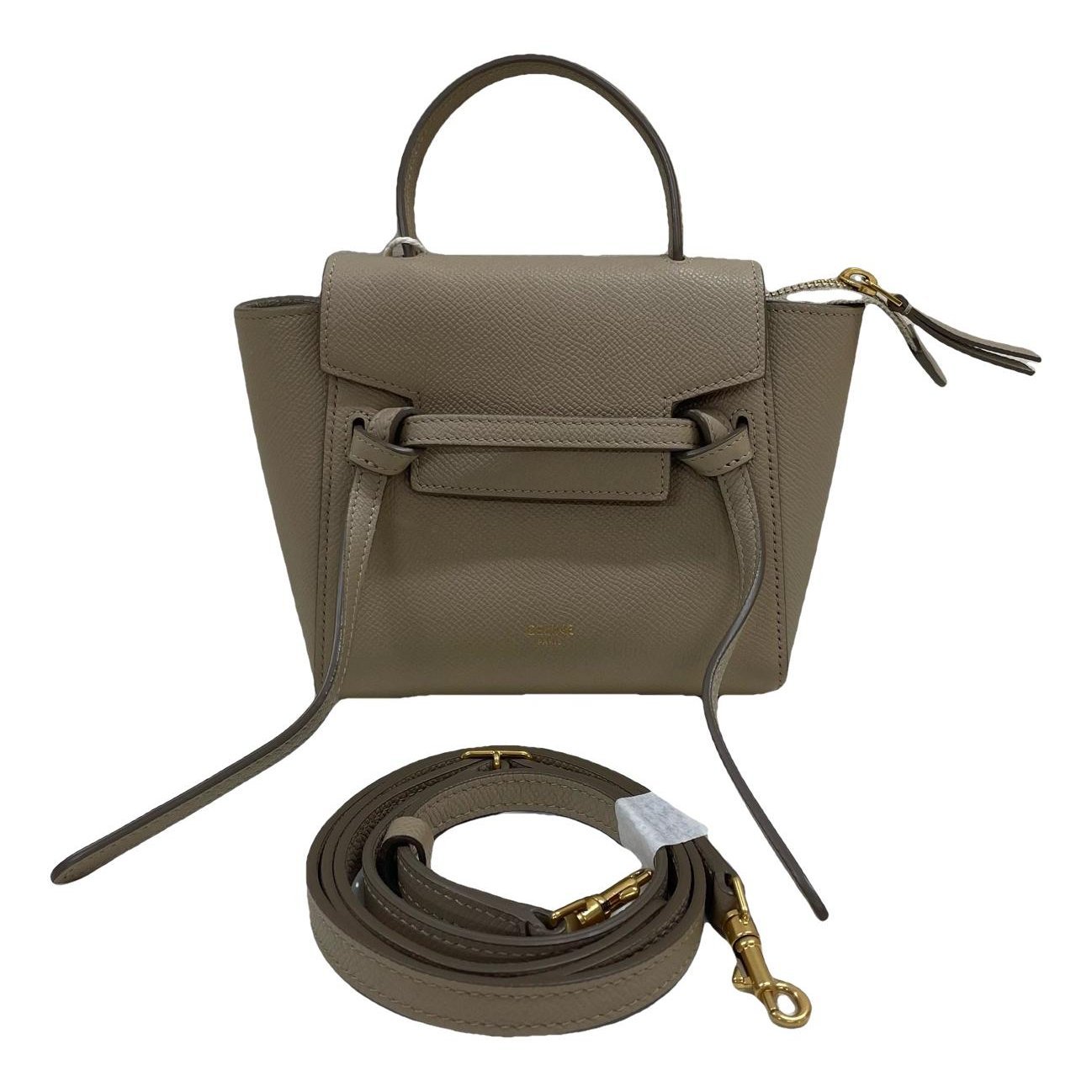 Belt leather handbag