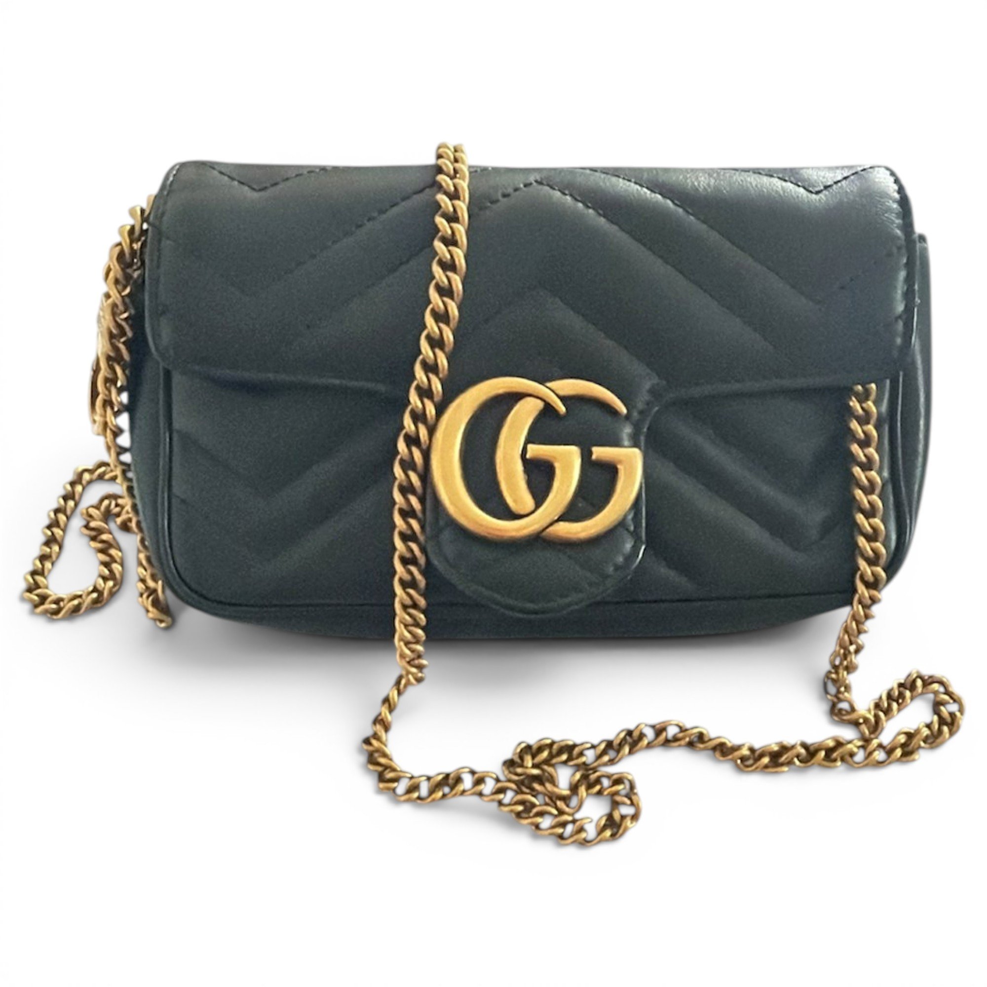 Marmont leather clutch bag