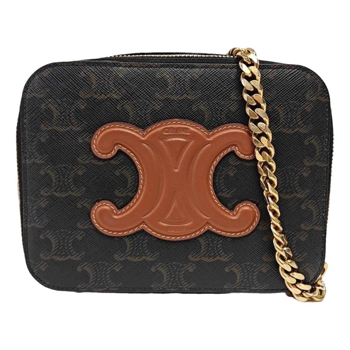 Triomphe leather handbag
