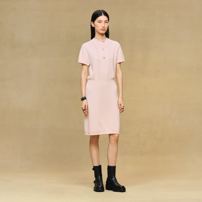 Rose Palomino Cashmere Dress