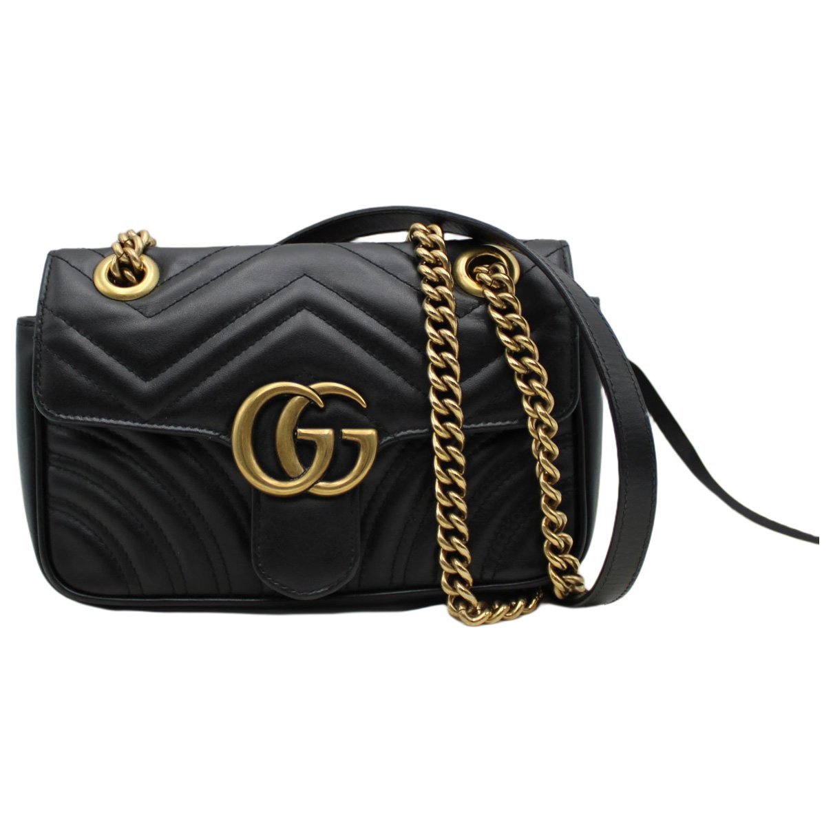 GG Marmont Flap leather handbag
