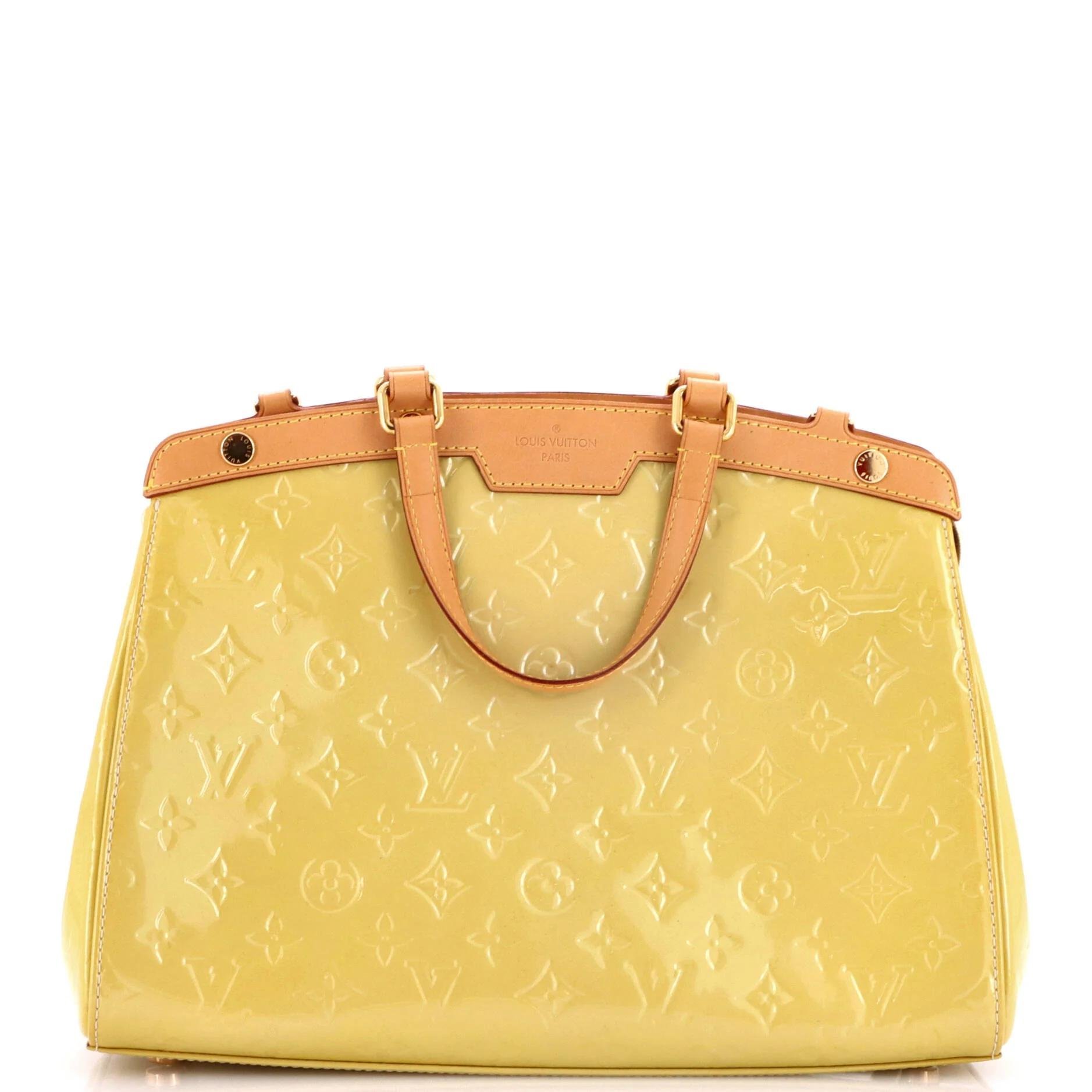 Patent leather satchel