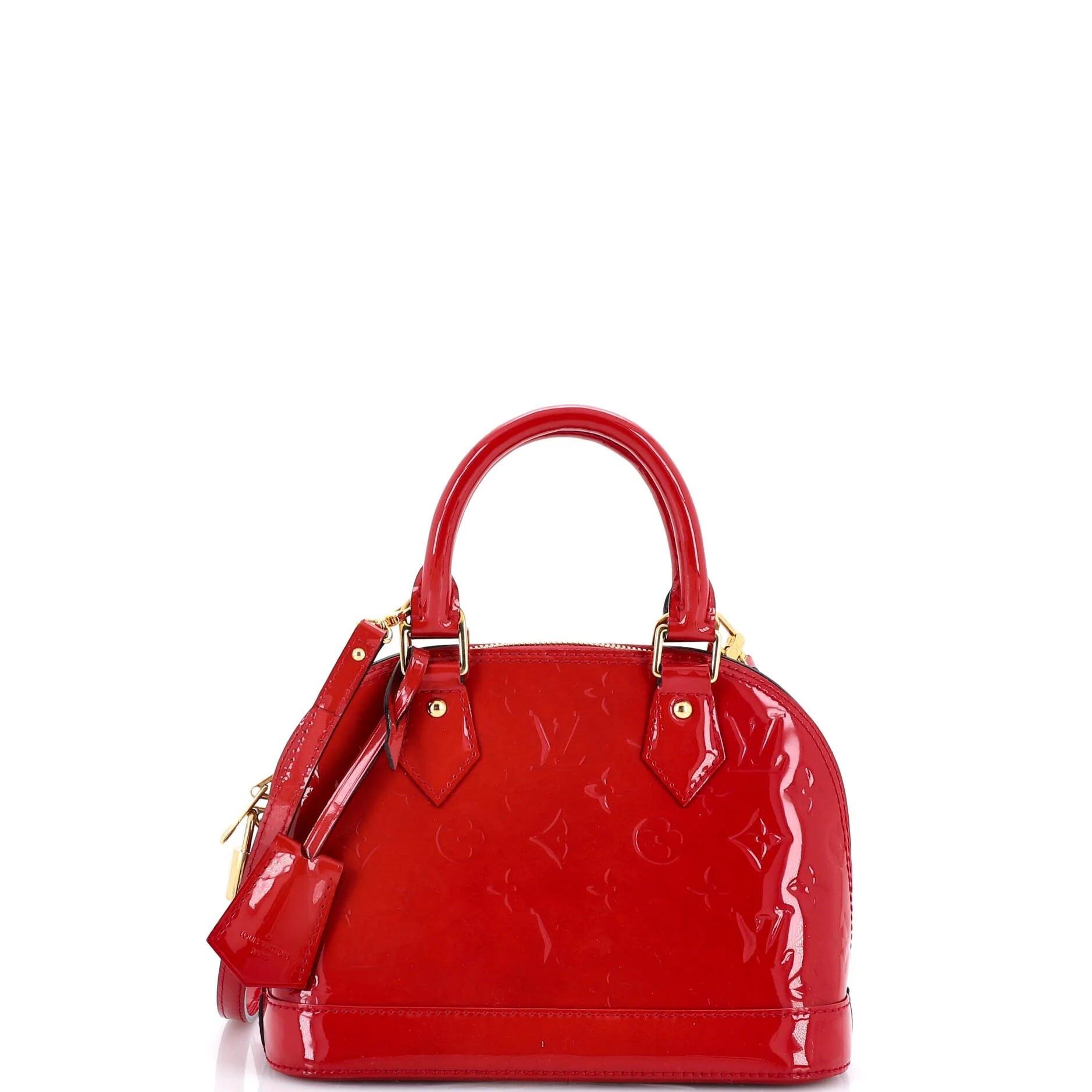 Patent leather handbag