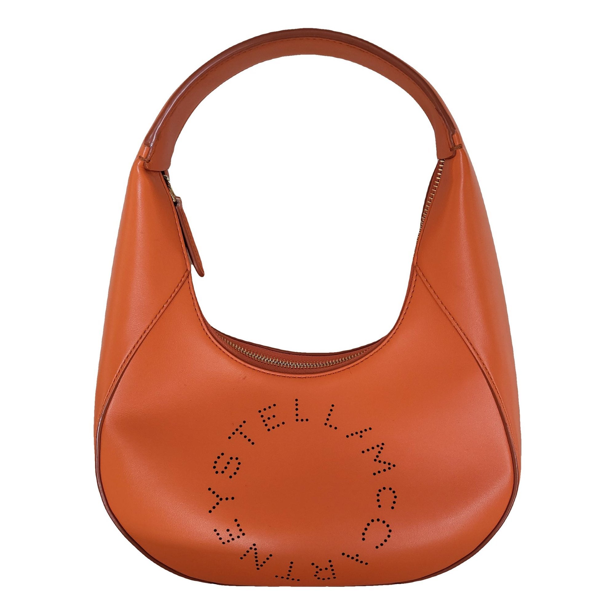 Logo leather handbag