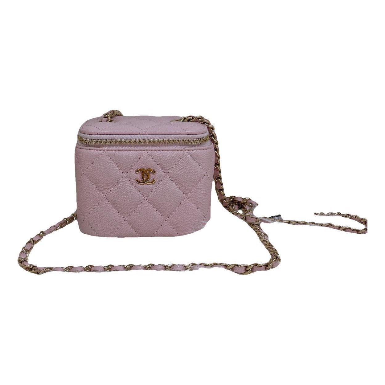 Vanity leather handbag