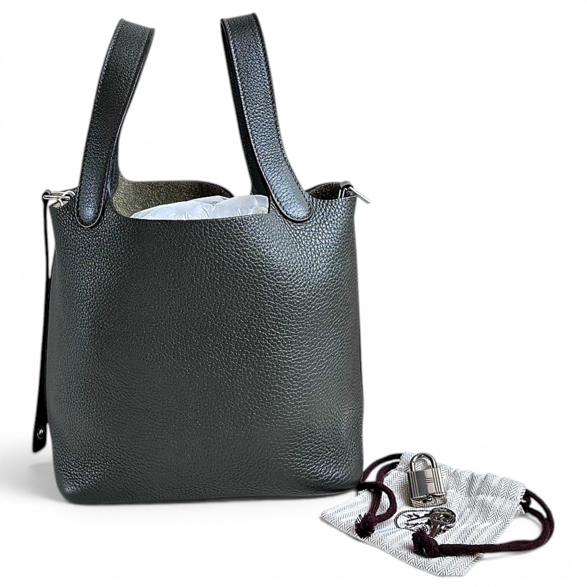 Picotin leather handbag