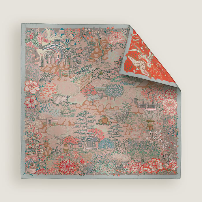 Mille Feuilles De Soie Double Face Scarf 90