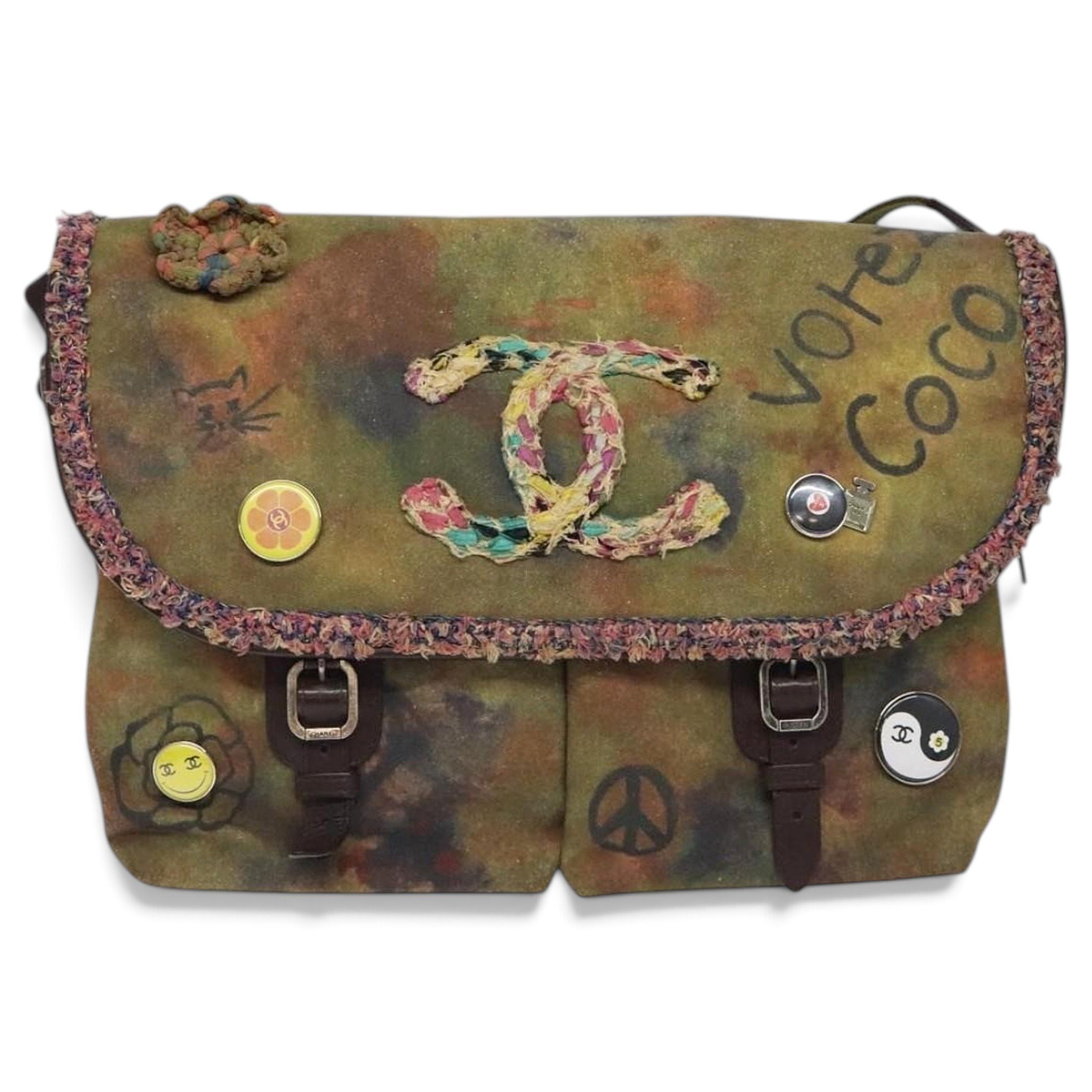 Graffiti cloth handbag