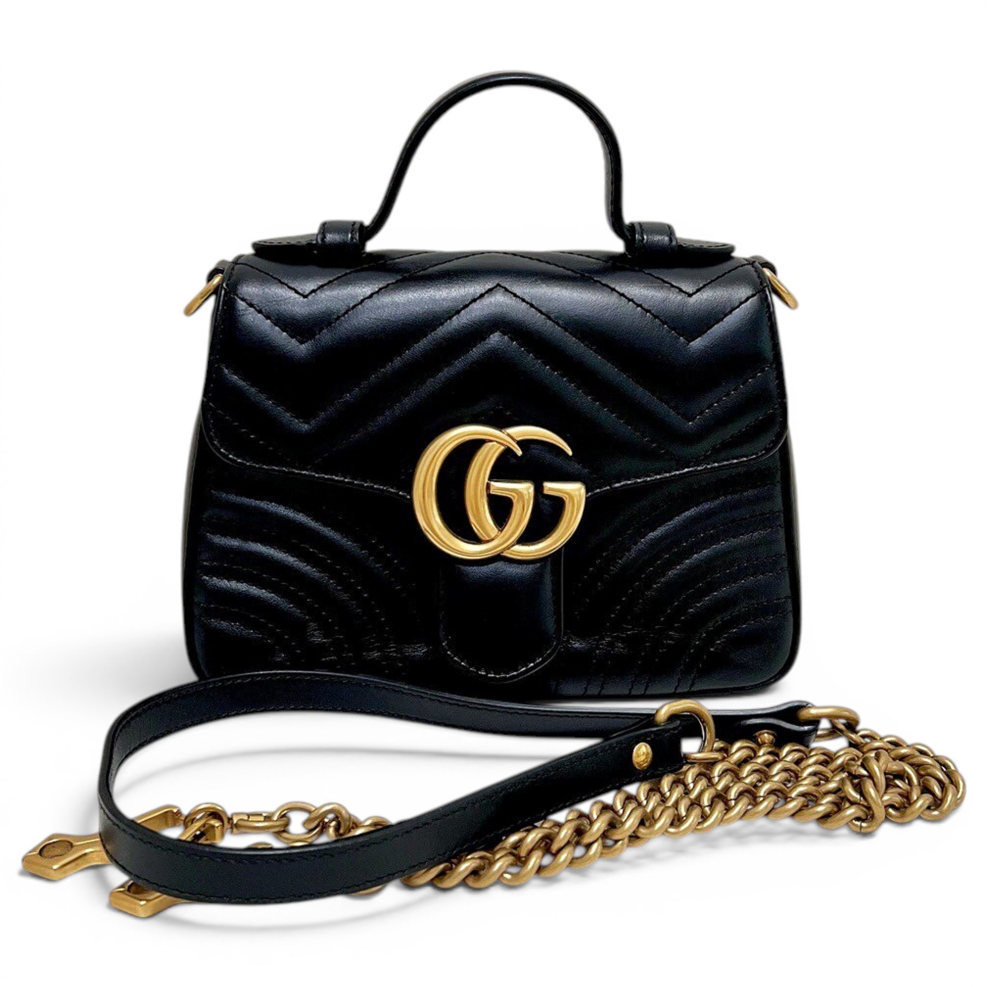 GG Marmont Flap leather crossbody bag