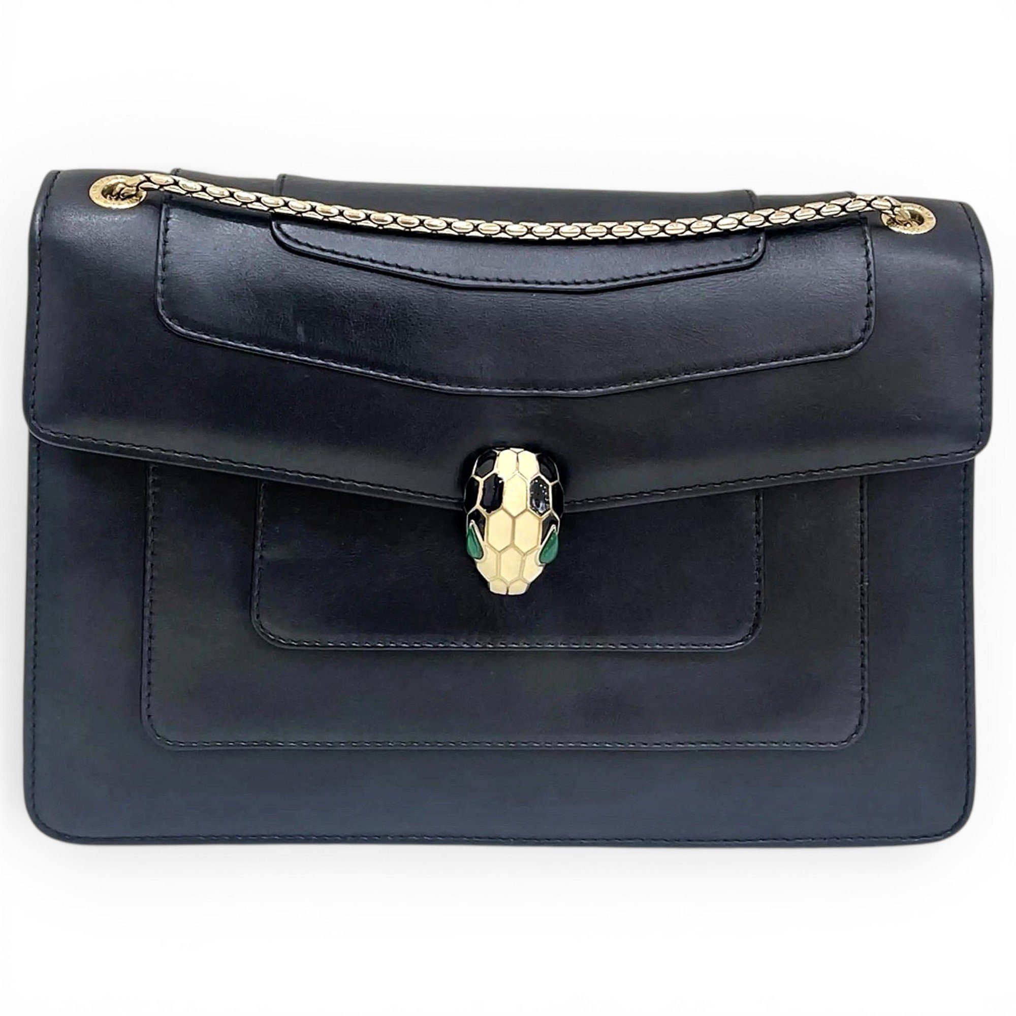 Serpenti leather crossbody bag