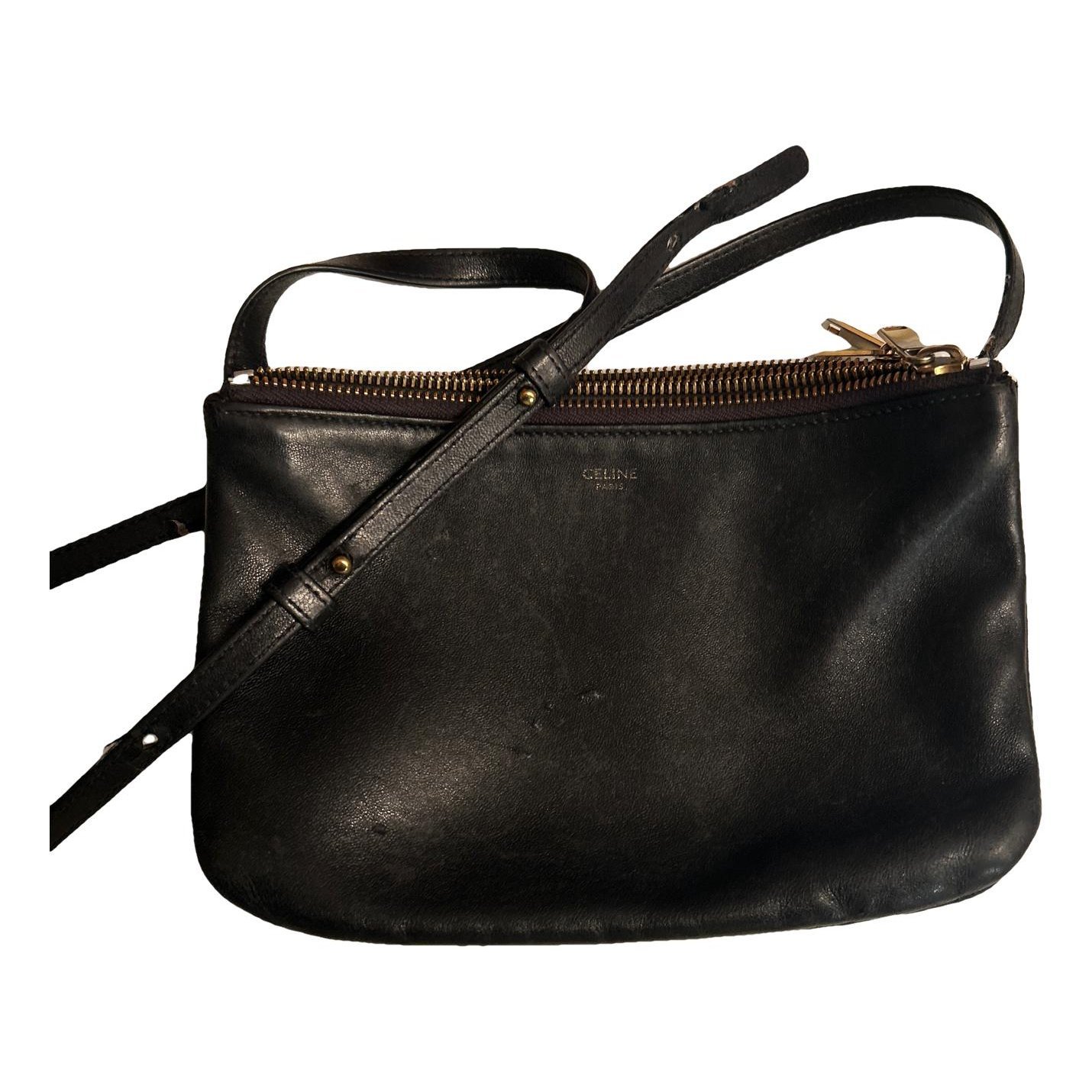 Trio leather crossbody bag