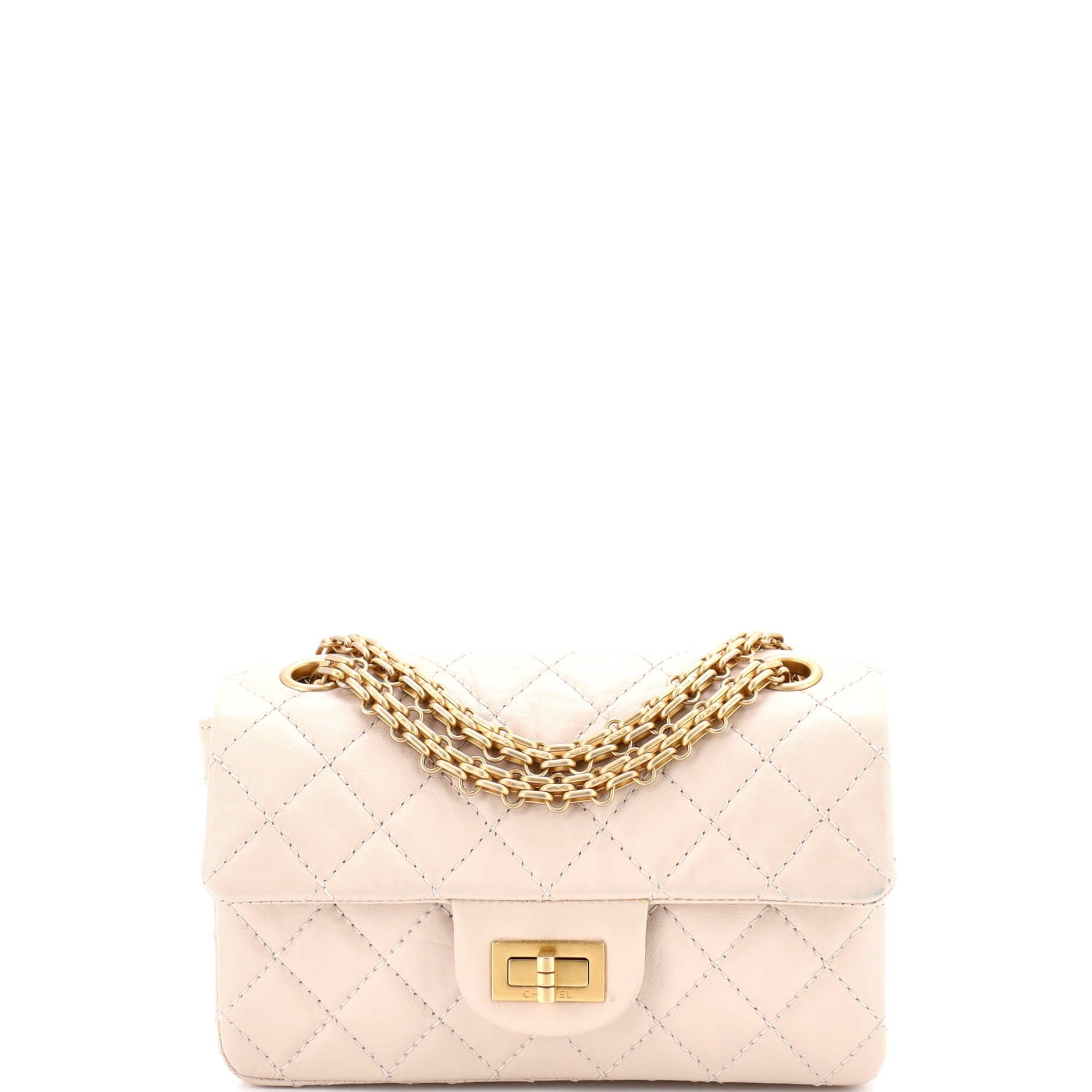 Chanel Reissue 2.55 Flap Bag Quilted Aged Calfskin Mini