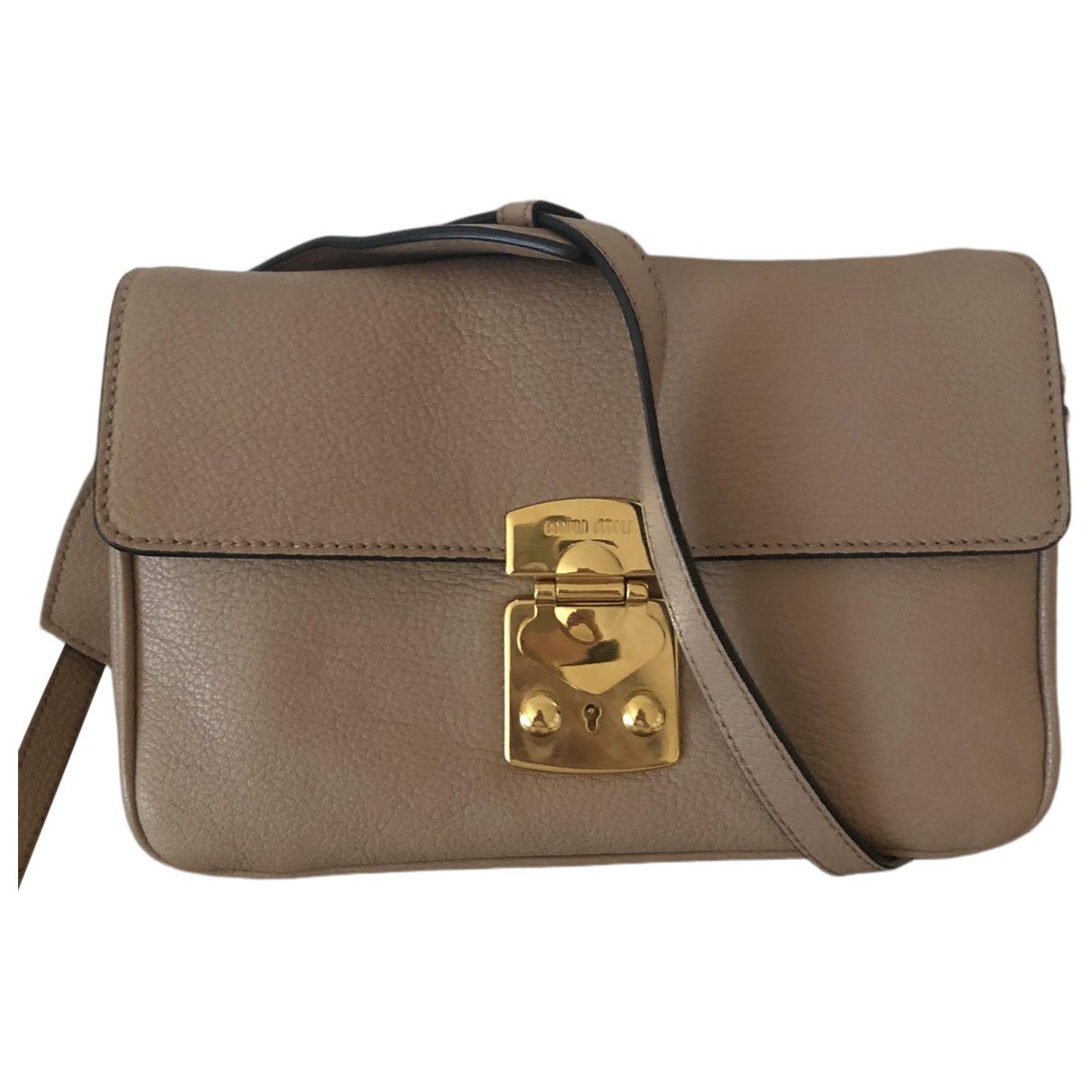 Leather clutch bag