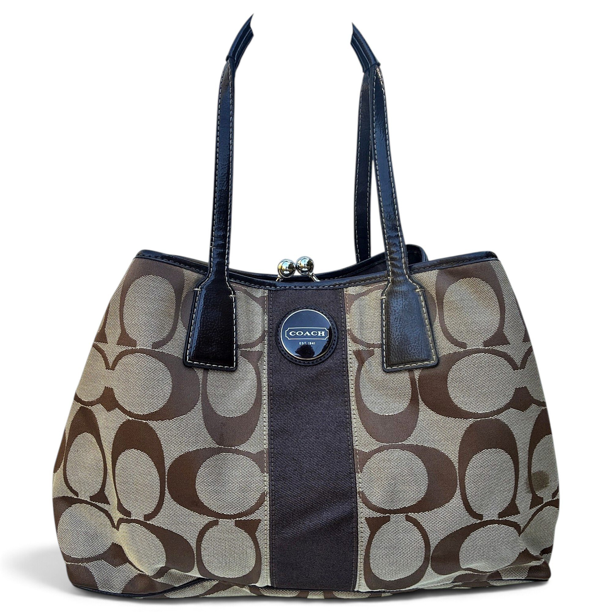 Coach Signature Sufflette cloth tote