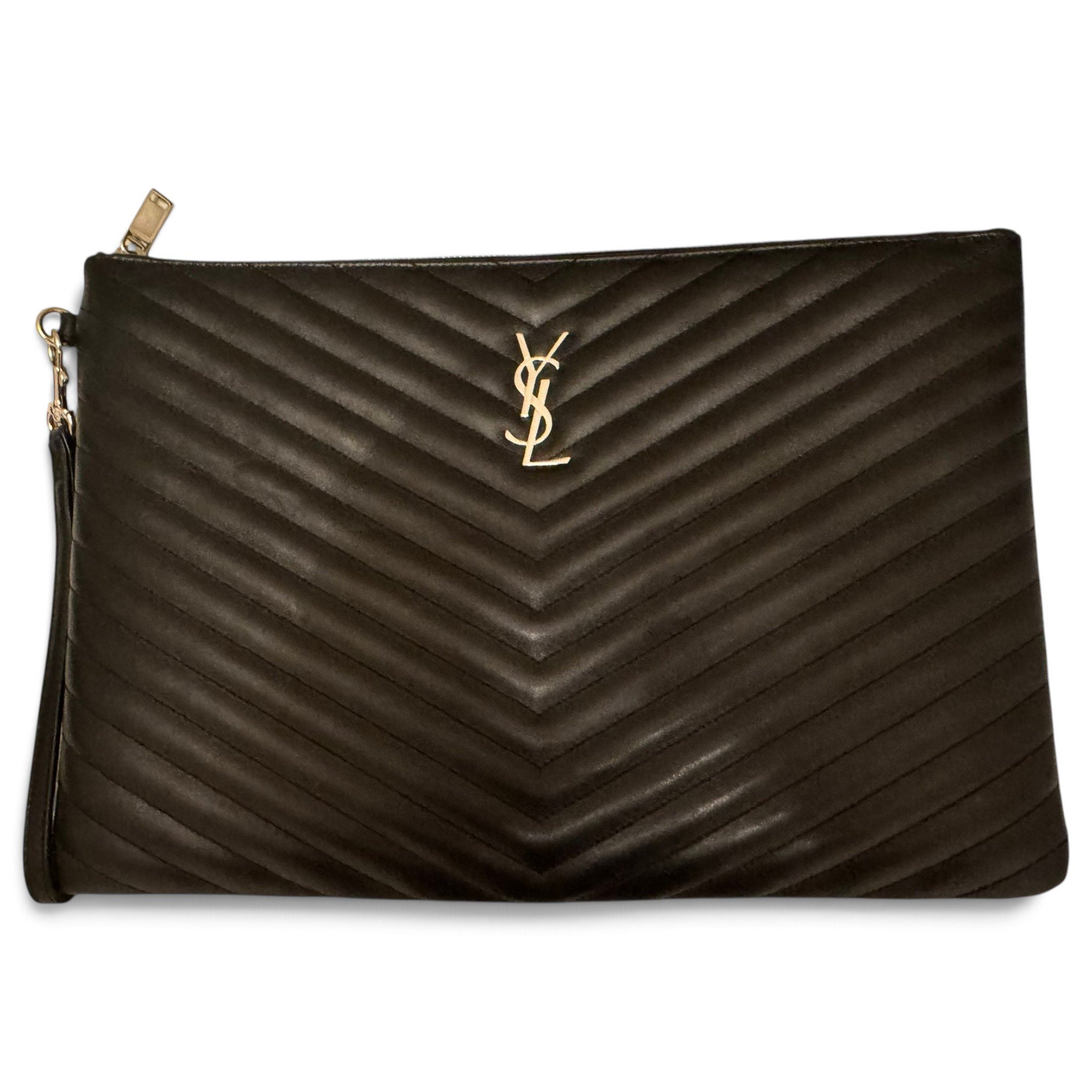 Cassandre leather clutch bag