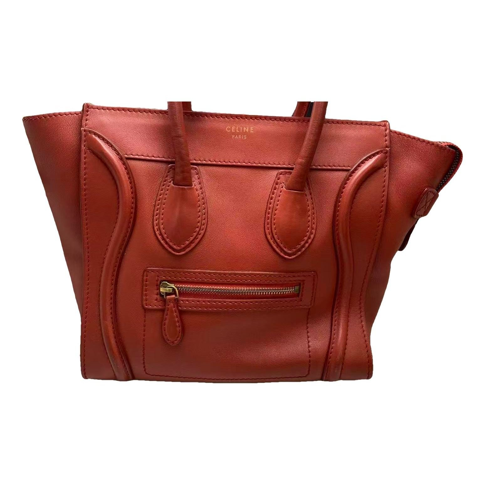 Luggage leather handbag