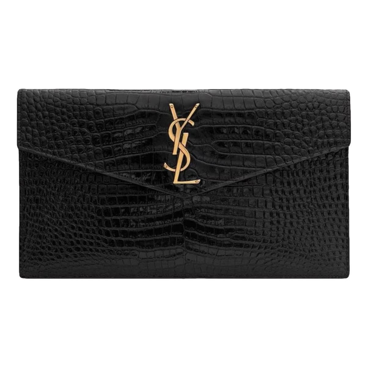 Uptown leather clutch bag