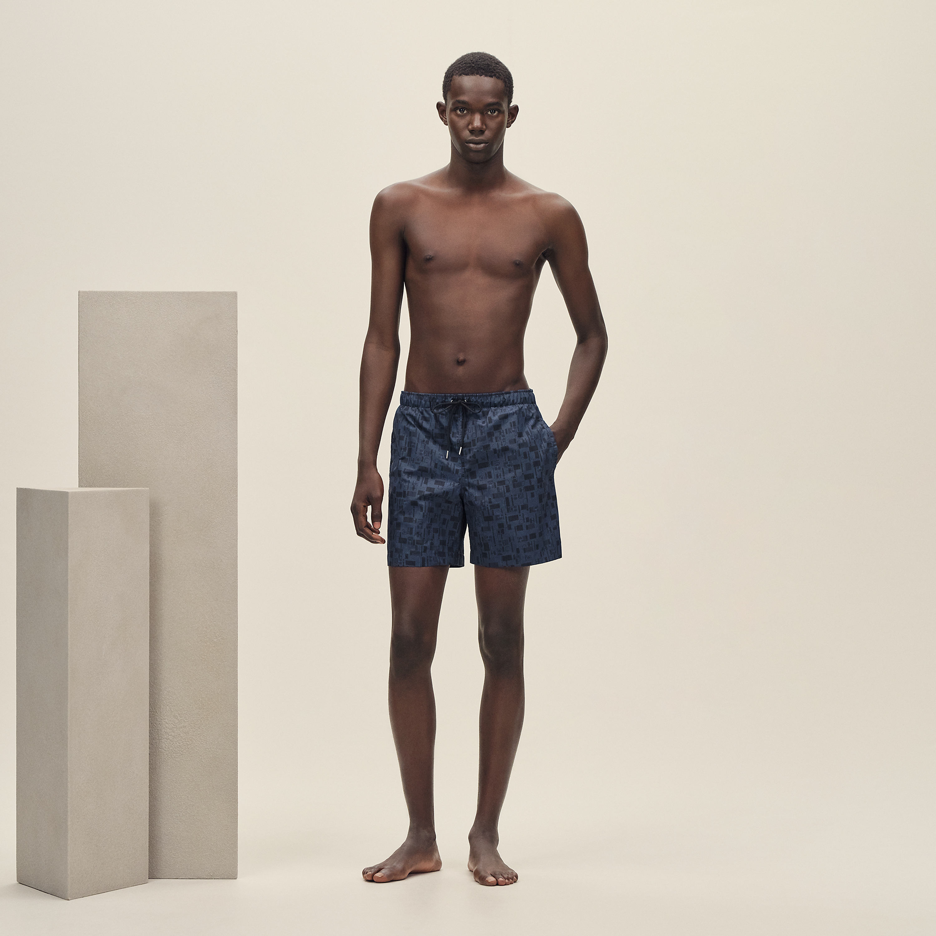 "Metal au Carre" swim trunks