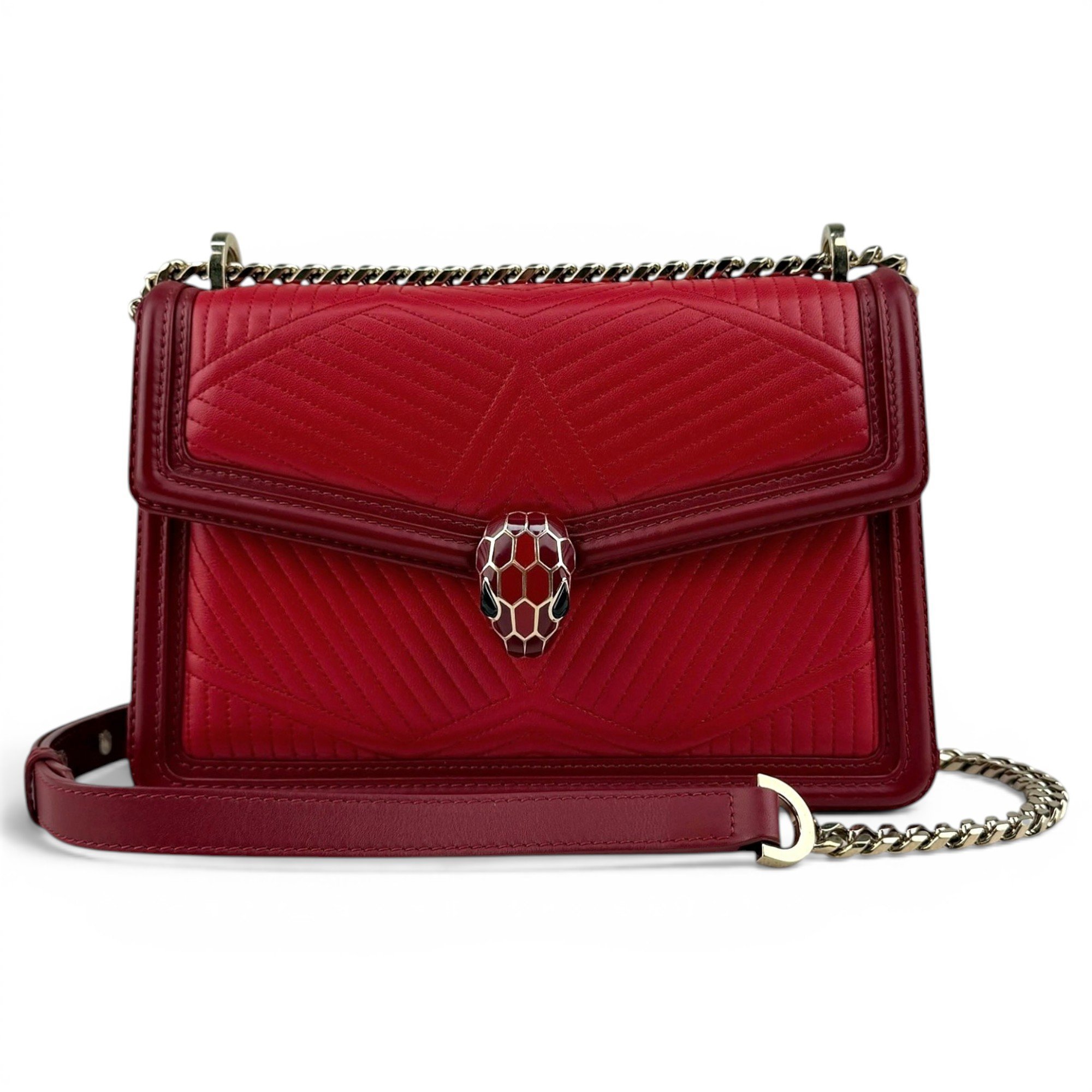 Serpenti leather crossbody bag
