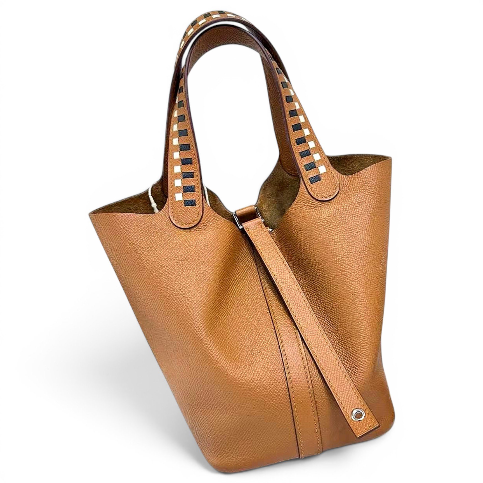 Picotin leather handbag