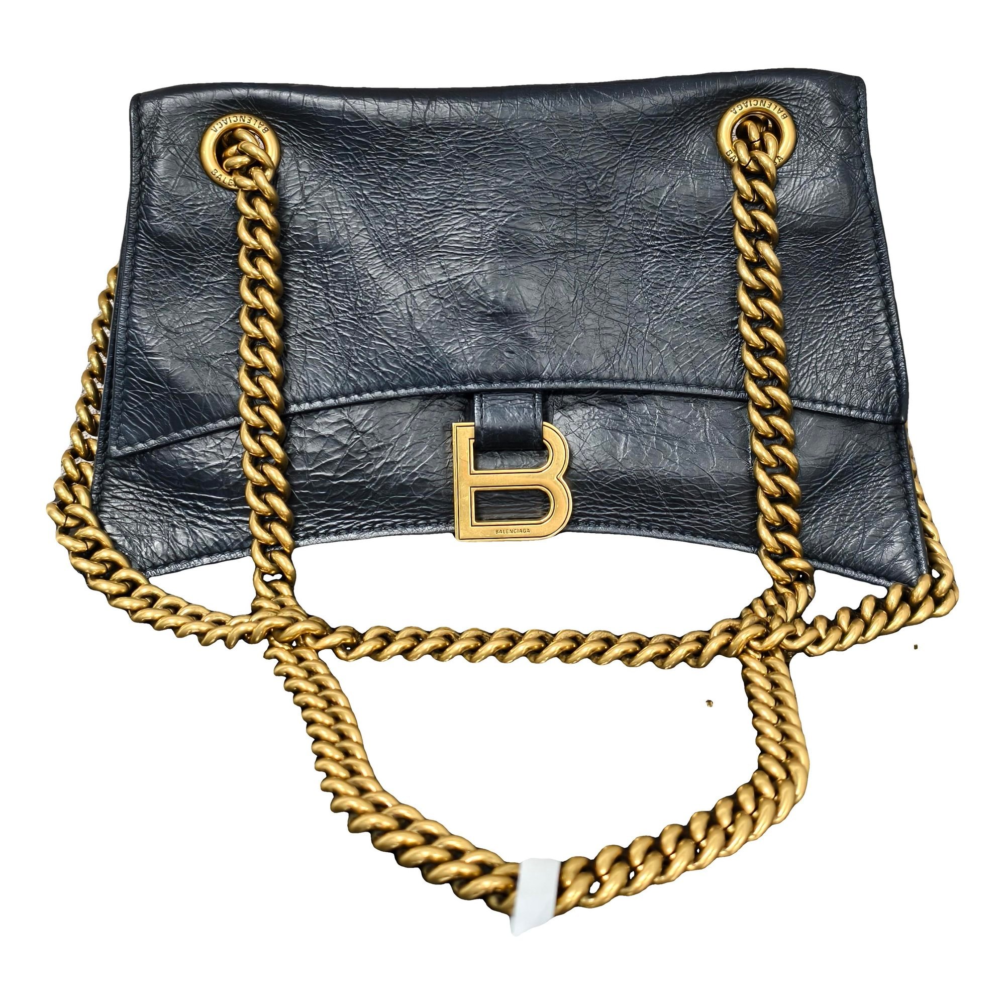 Crush leather crossbody bag