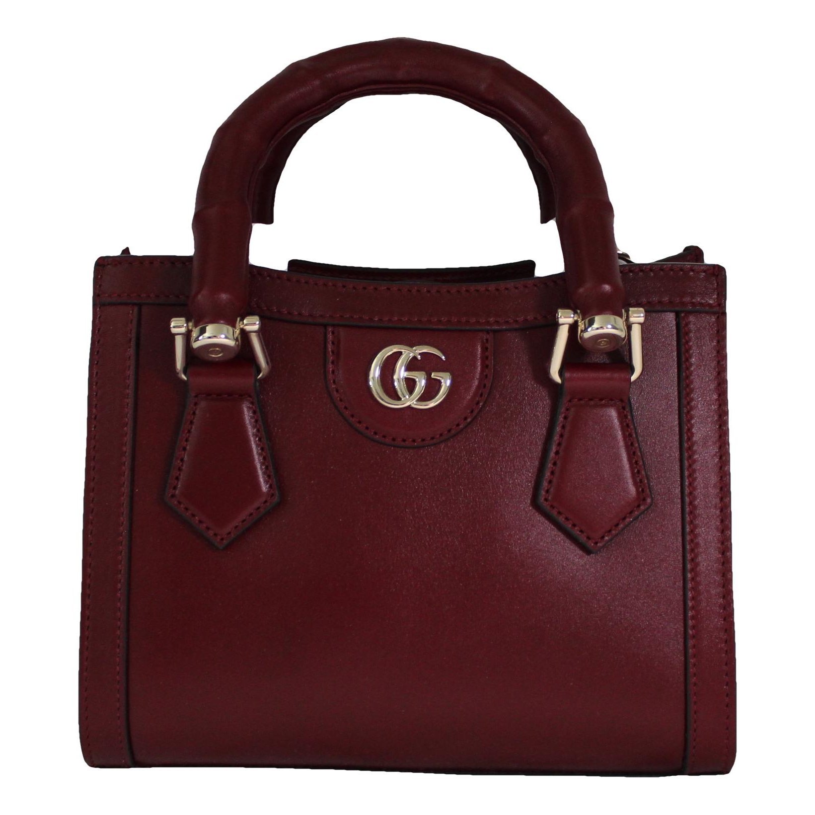 Diana Bamboo leather handbag
