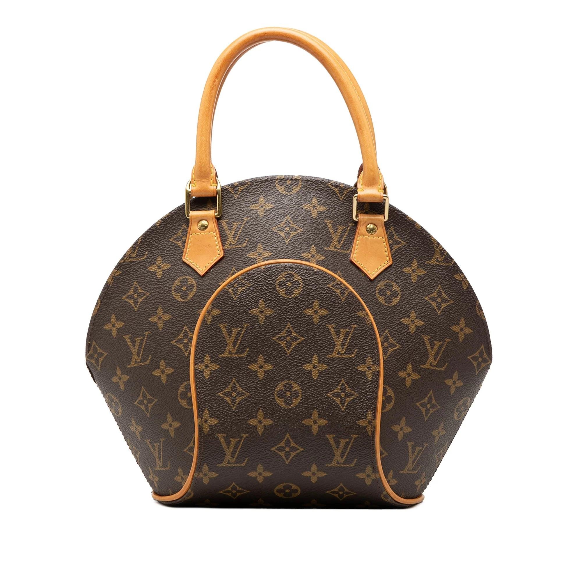 Ellipse leather handbag
