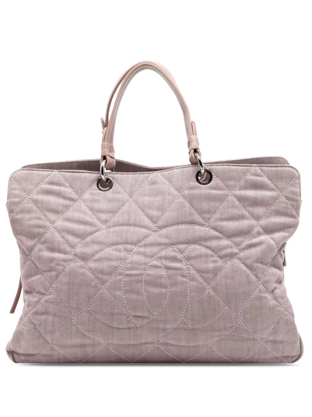 2008-2009 Large CC Quilted Denim tote bag