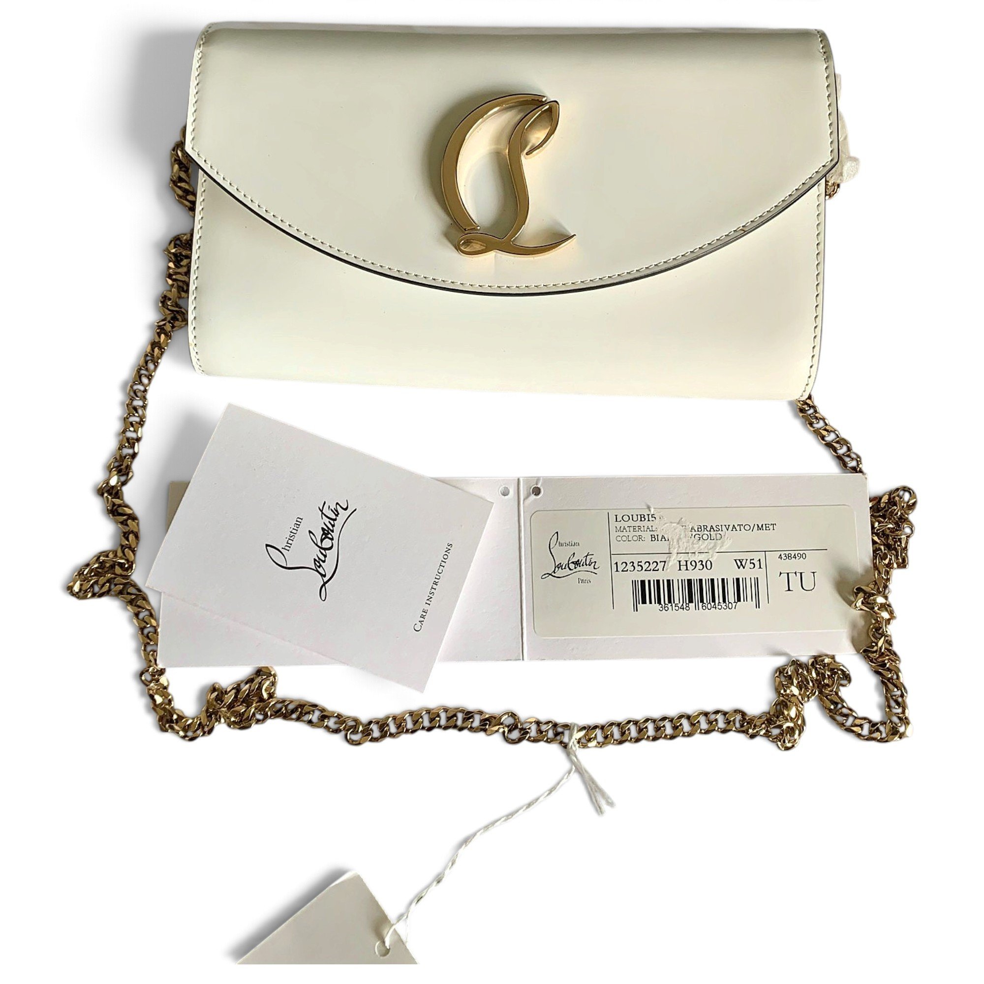 Christian Louboutin Loubi54 patent leather crossbody bag