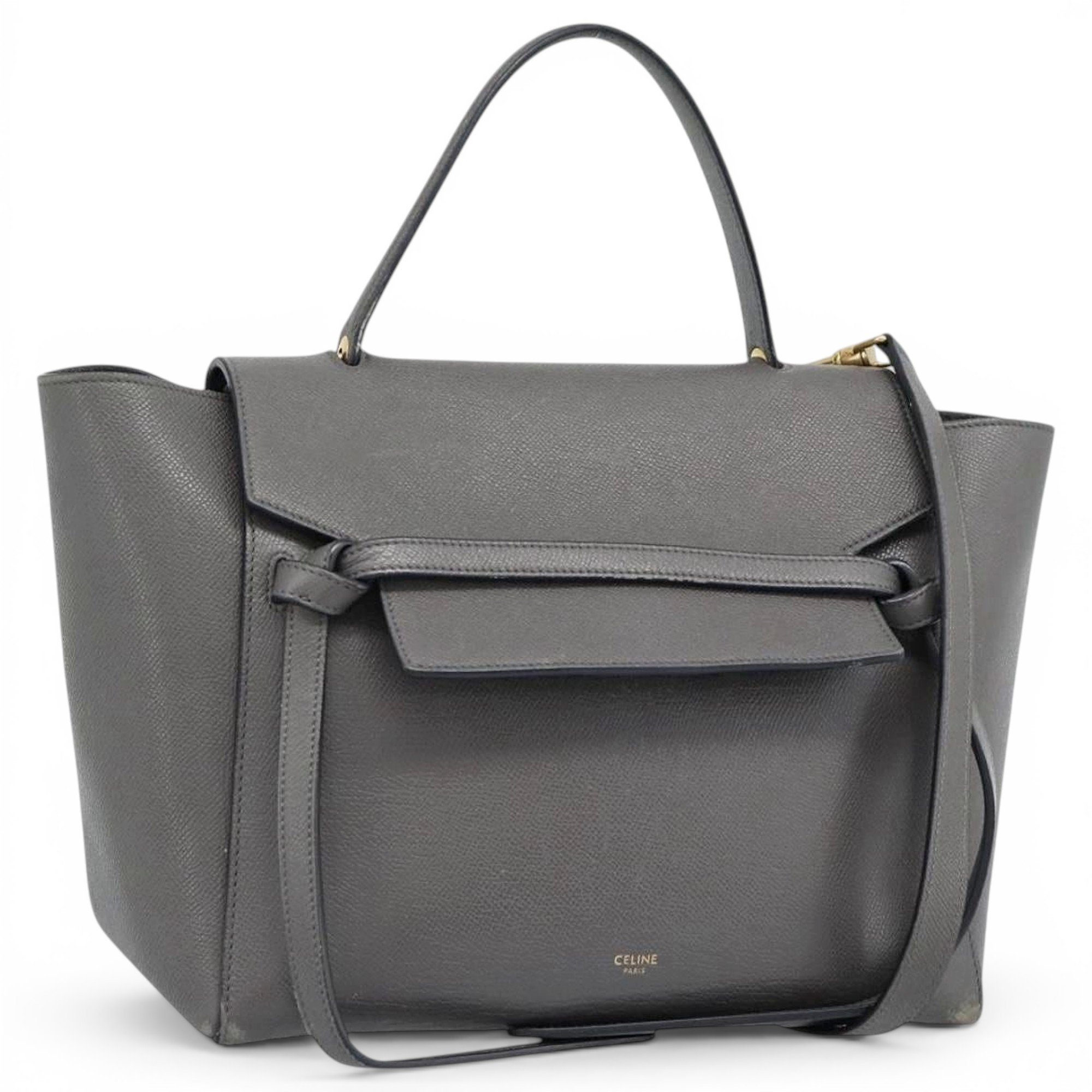 Belt leather handbag