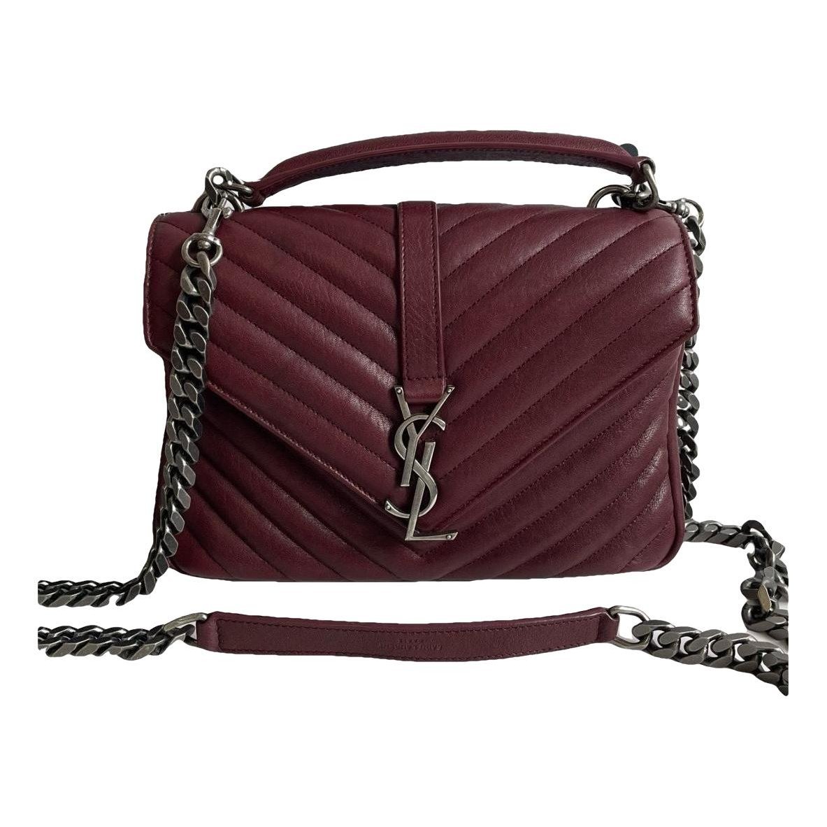 Collége monogramme leather handbag