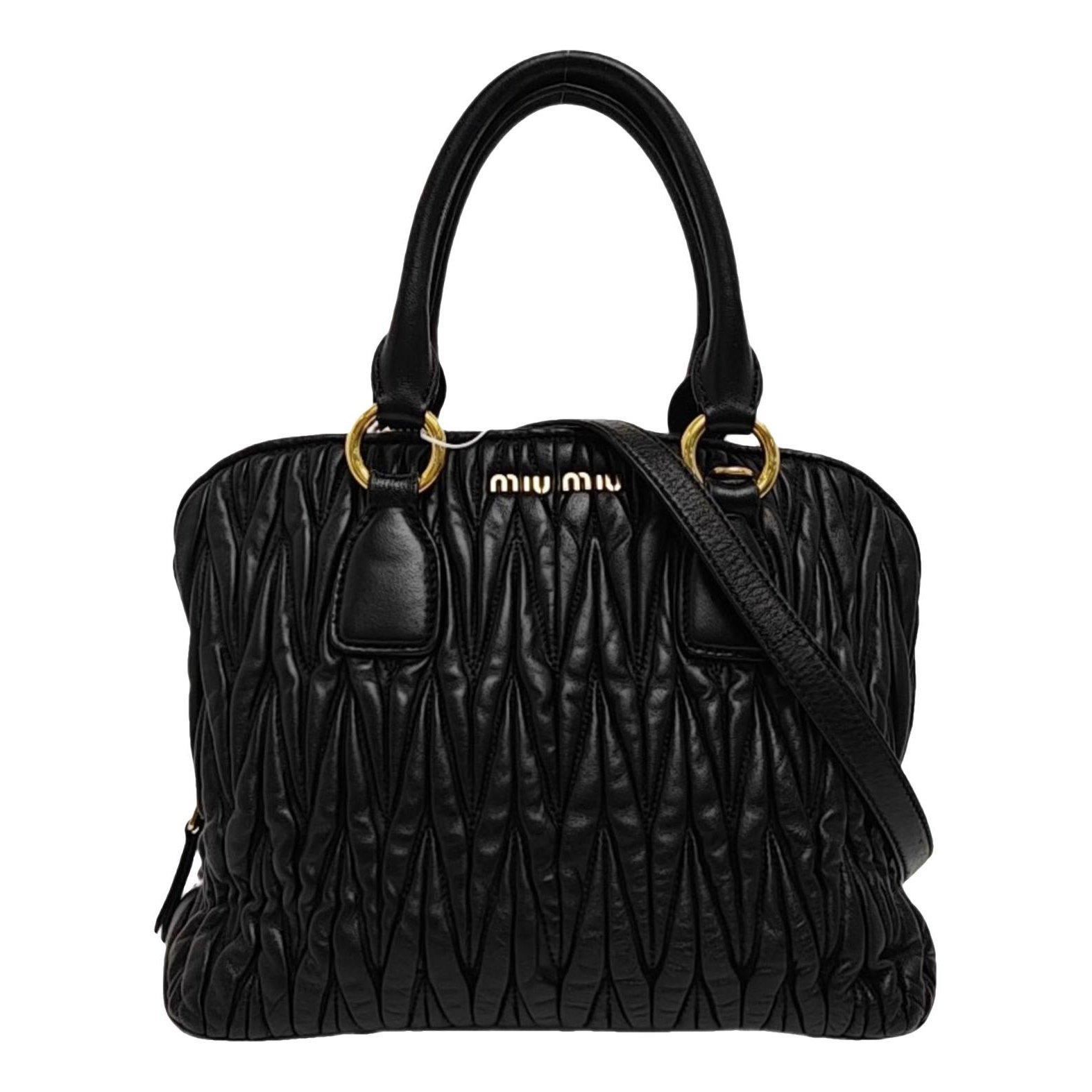 Matelassé leather crossbody bag