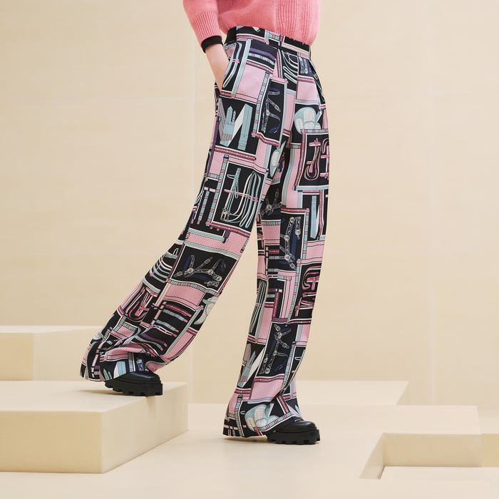 Noir "Lettres Equestres" Cropped Pants
