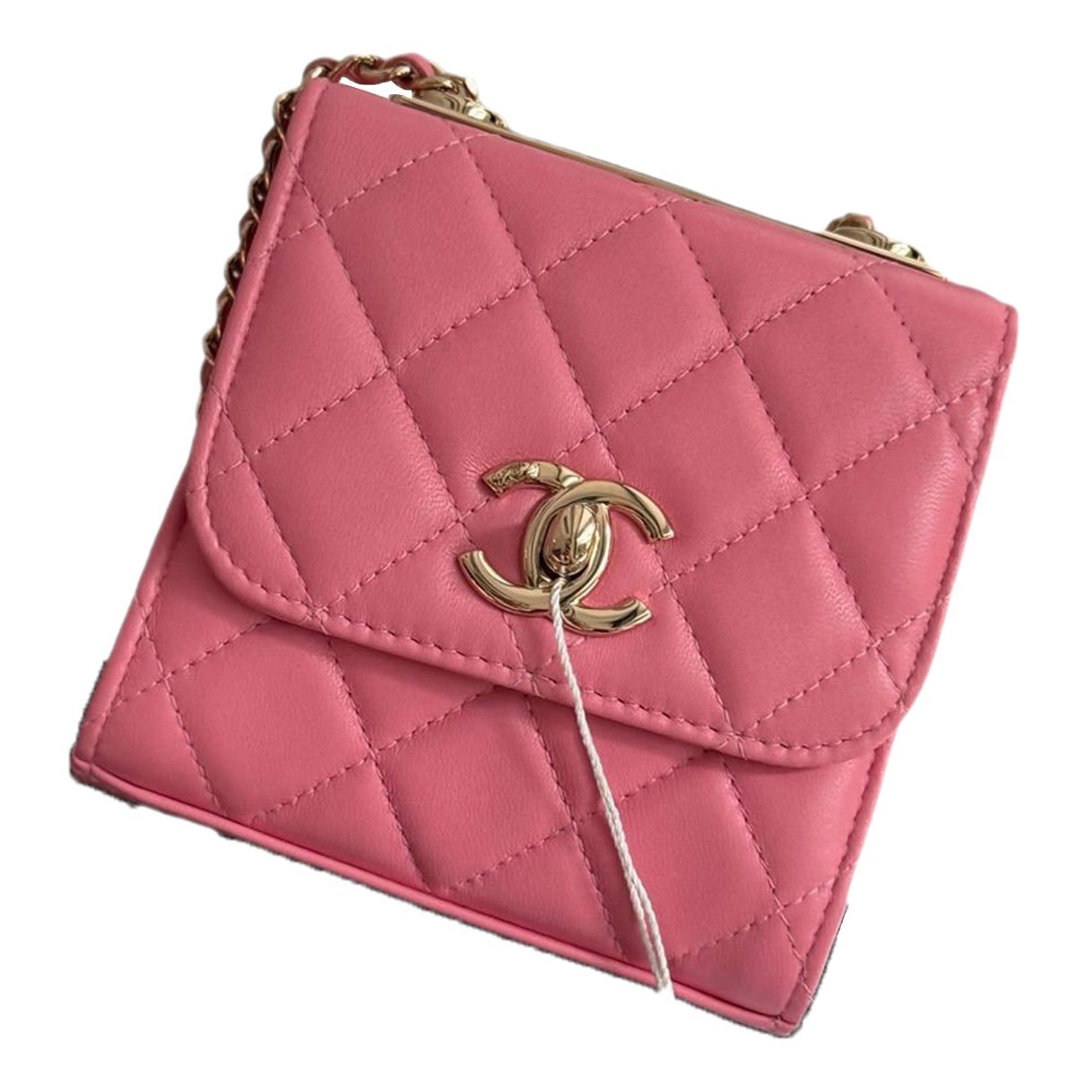 Trendy CC leather handbag